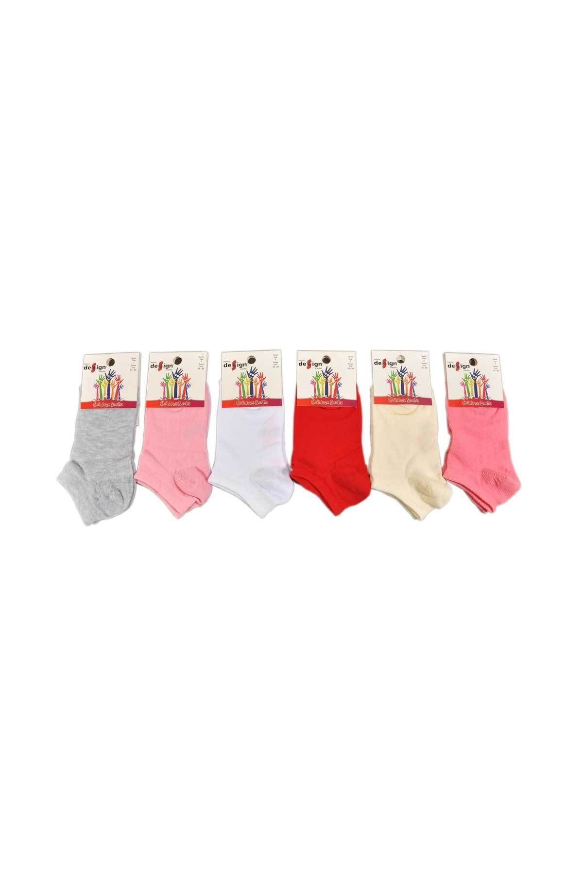 Design Socks Çocuk Asorti Patik Çorabı (6 Çift) 1 - 11 Yaş - Desen Çorap