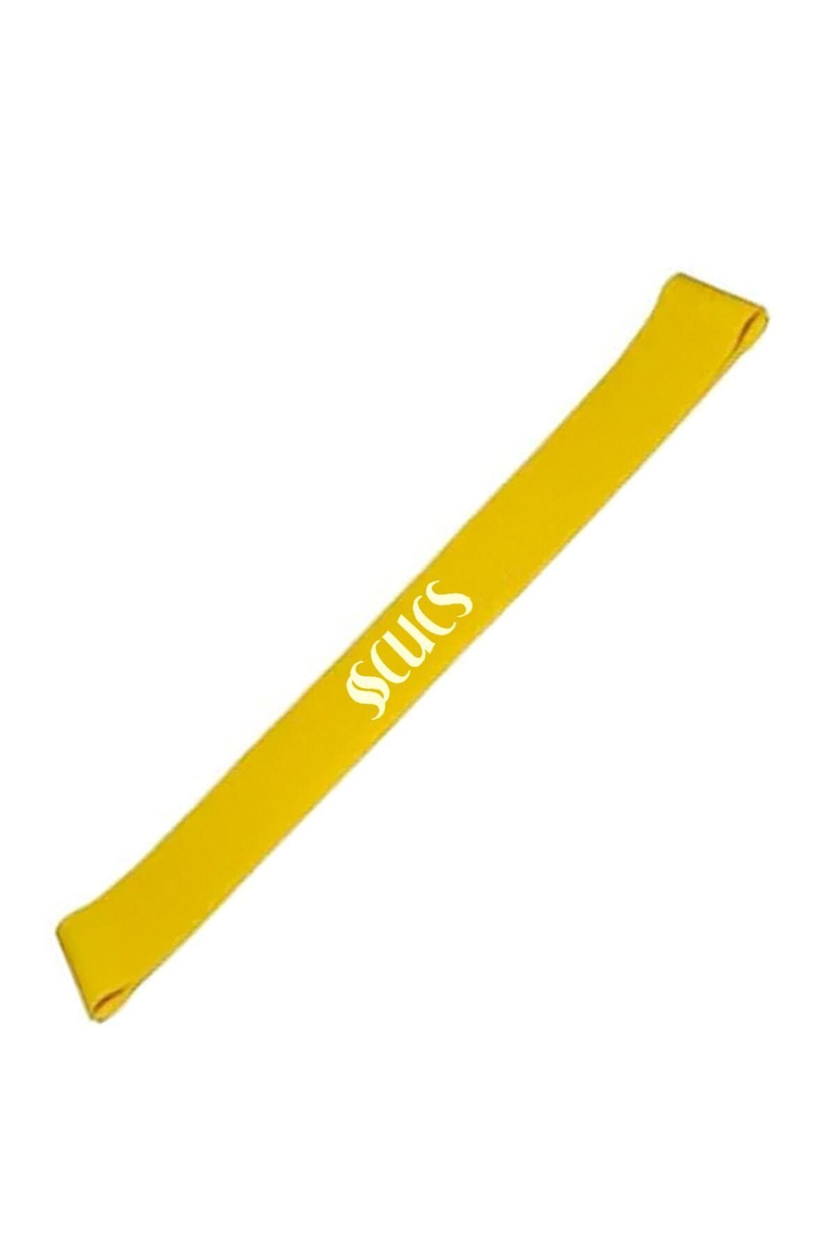 SCUCS Sarı Aerobik Lateks Band 5 Cm