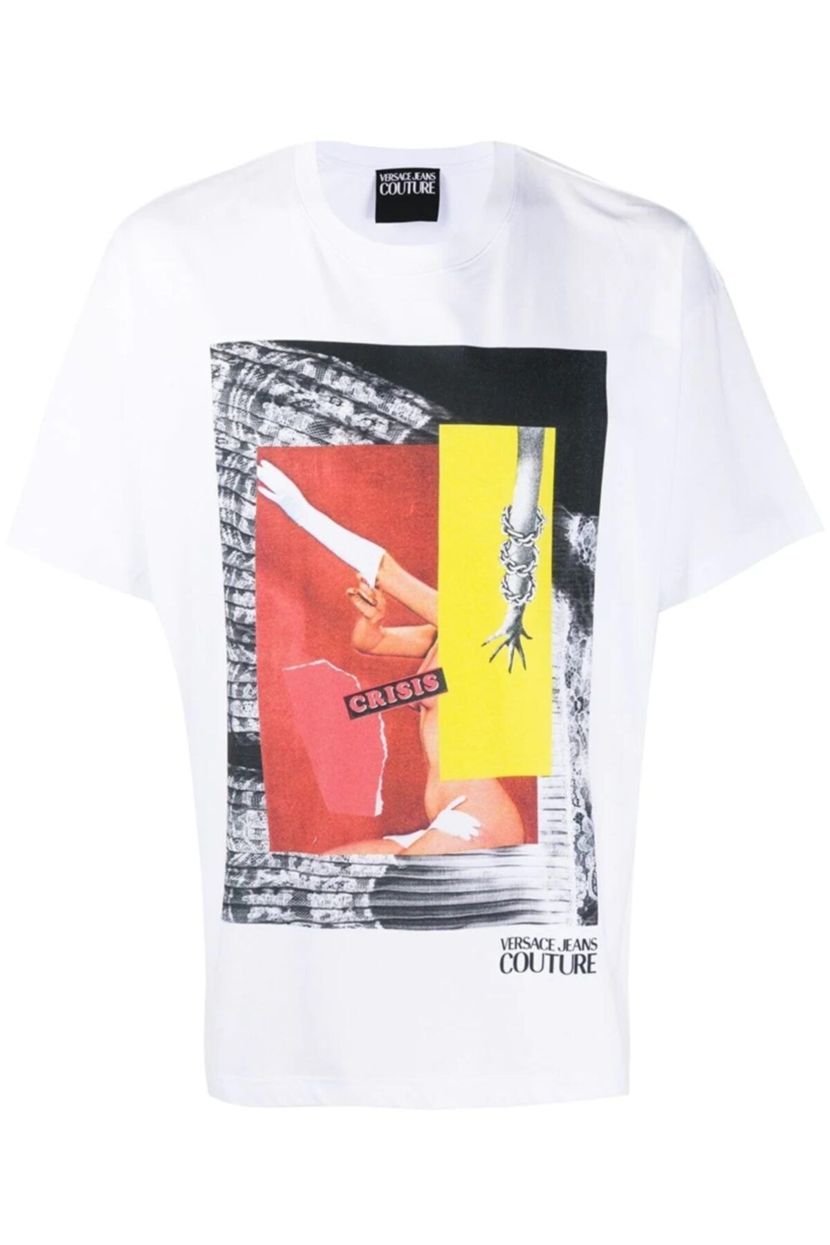Versace Collage Capsule Collection Sıfır Yaka T-shirt