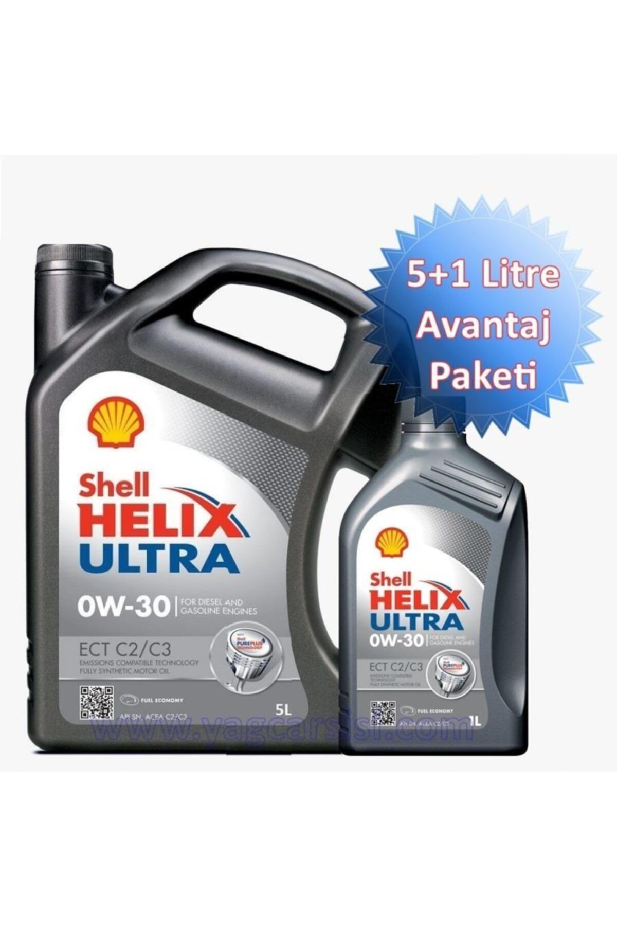 Shell Helix Ultra Ect C2/c3 0w30 6 Litre Avantaj Paketi