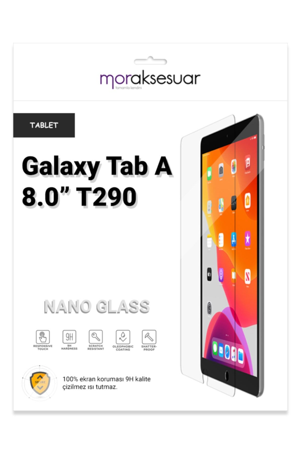 Samsung Galaxy Tab A 8.0(2019) T290 Nano Kırılmaz Cam Ekran Koruyucu Ince Esnek