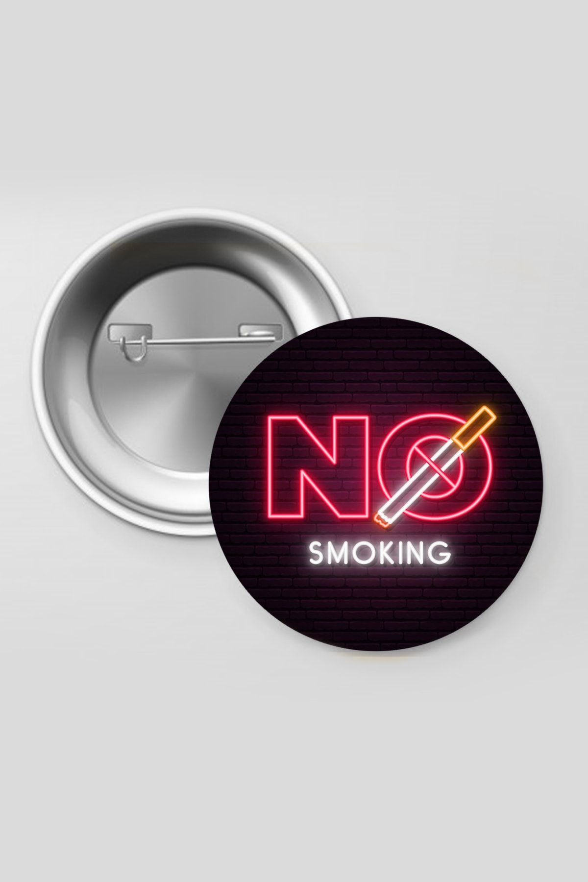 Trendline No Smoking - Sigaraya Hayır Temalı Hediye Aksesuar Buton Rozet 10 Adet
