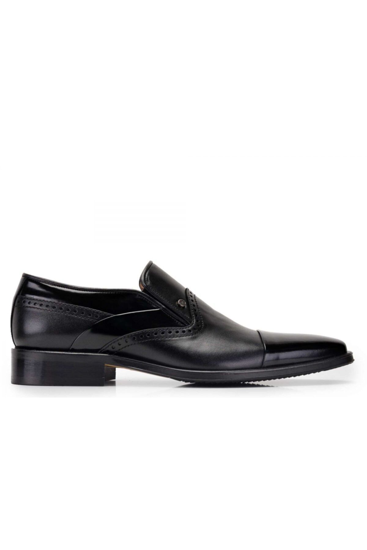 Nevzat Onay Hakiki Deri Siyah Klasik Loafer Erkek Ayakkabı -10465-