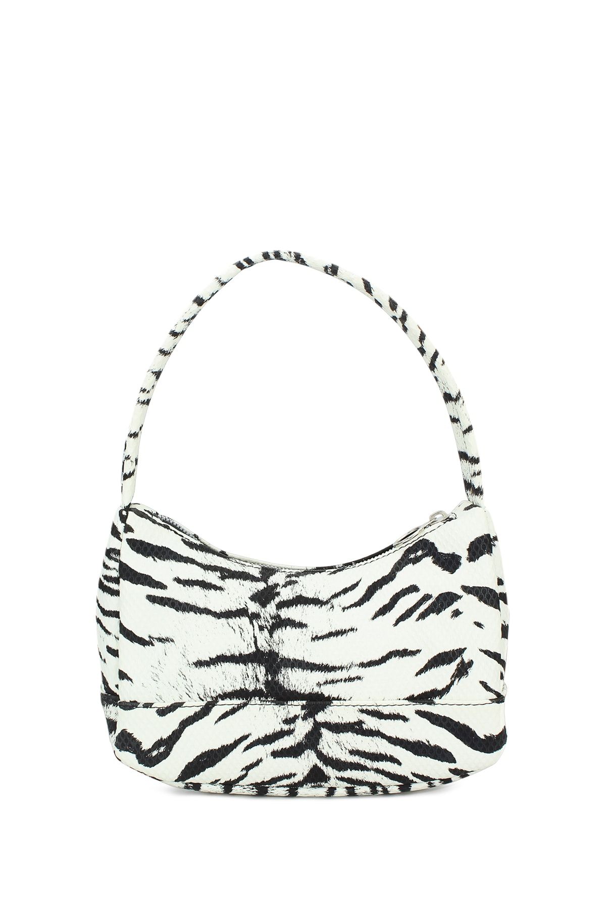 Housebags Kadın Zebra Desenli Baguette Çanta 197