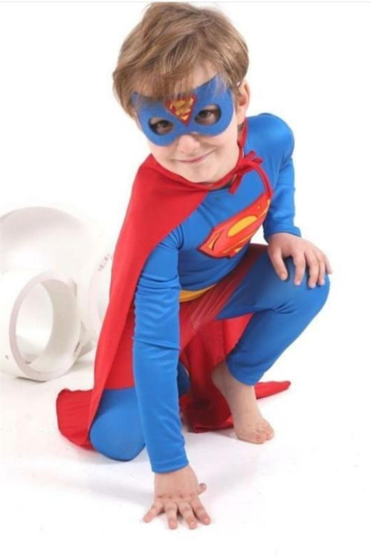 Gökmen Tekstil Süpermen Çocuk Kostümü Superman Kostüm Unısex