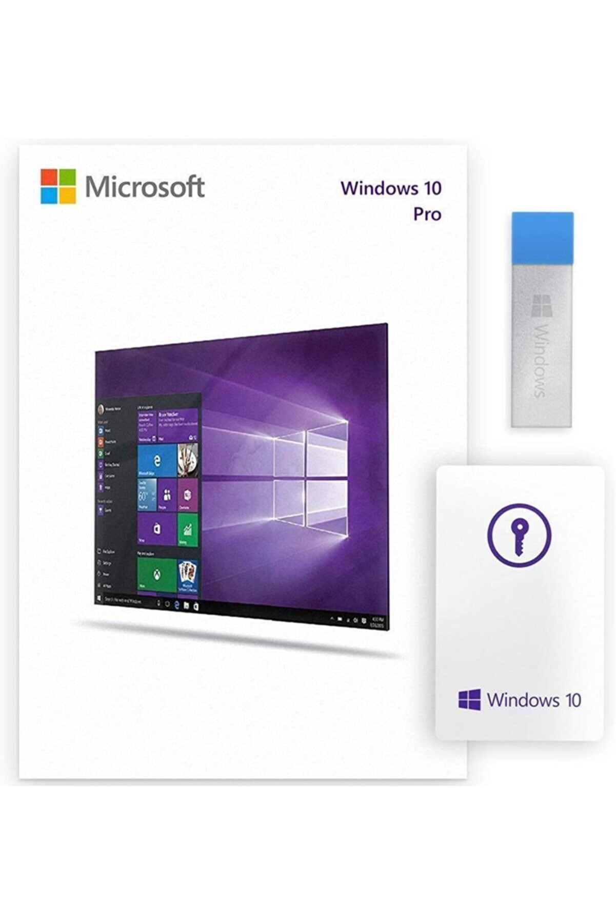 Microsoft Windows 10 Pro 32/64bit Türkçe Usb Kutu Fqc-09127