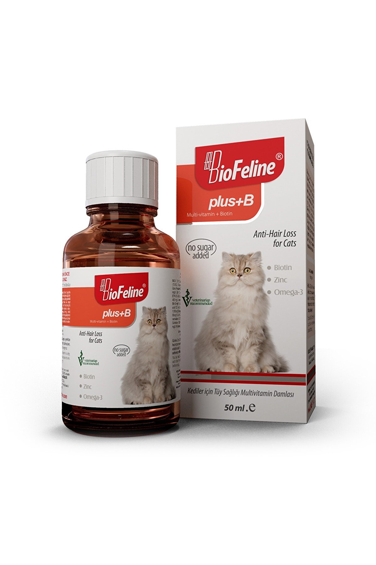BioFeline Plus+b For Cats 50 Ml. ( Kediler Için Tüy Sağlığı Damlası )