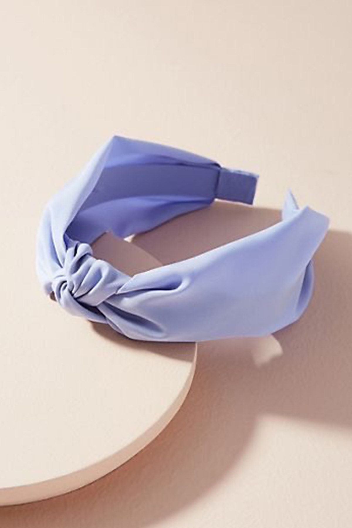 ACCLAND Kadın Buz Mavi Renk Saten Düğümlü Lüx Model Taç Saç Bandı