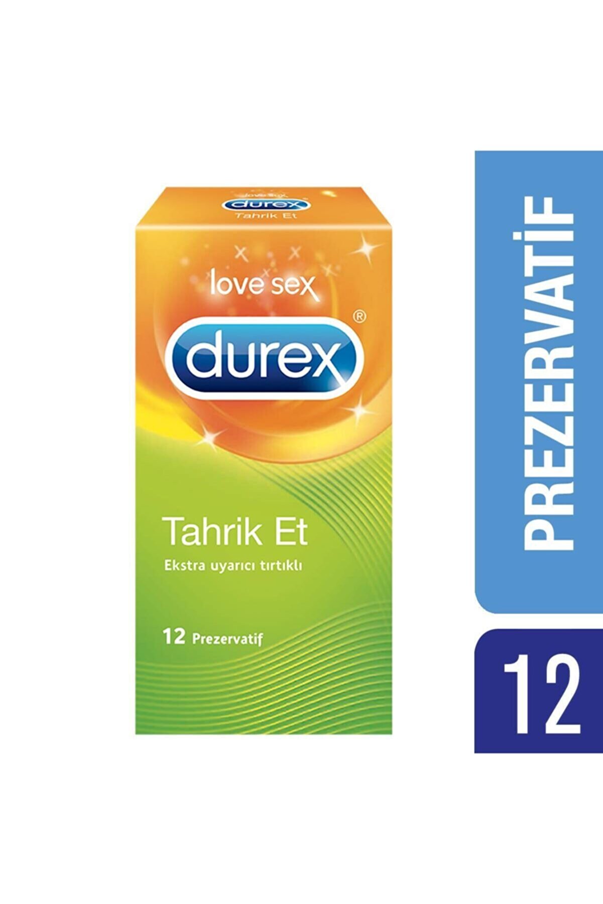Durex Tahrik Et Tırtıklı Prezervatif, 12'li