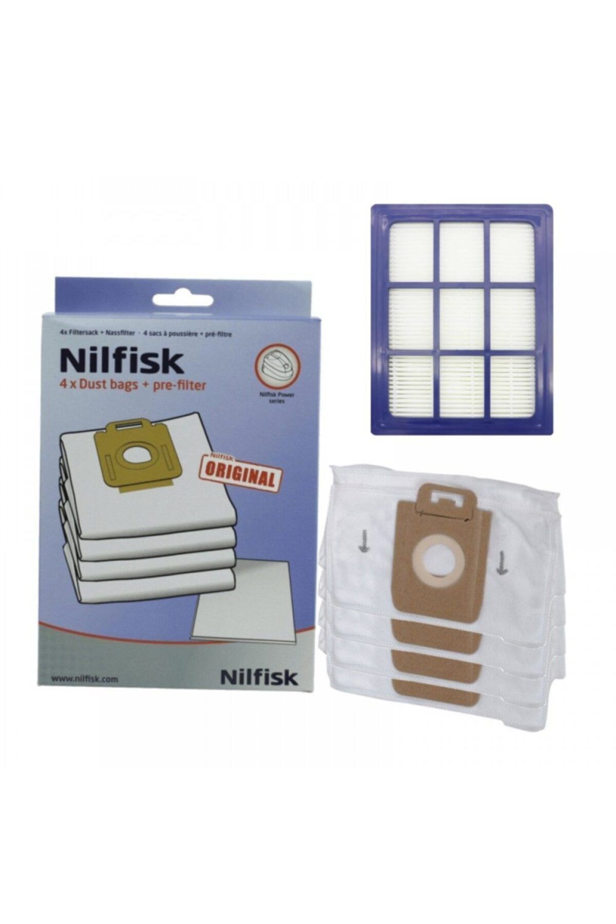 Nilfisk Power P10 Toz Torbası + Hepa Filtre