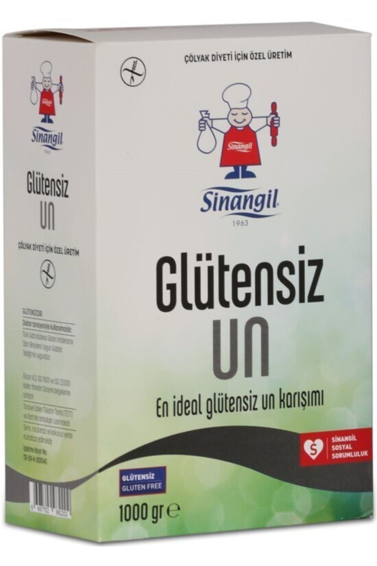 Sinangil Çölyak Hastaları Için Glutensiz Un 1000 Gram