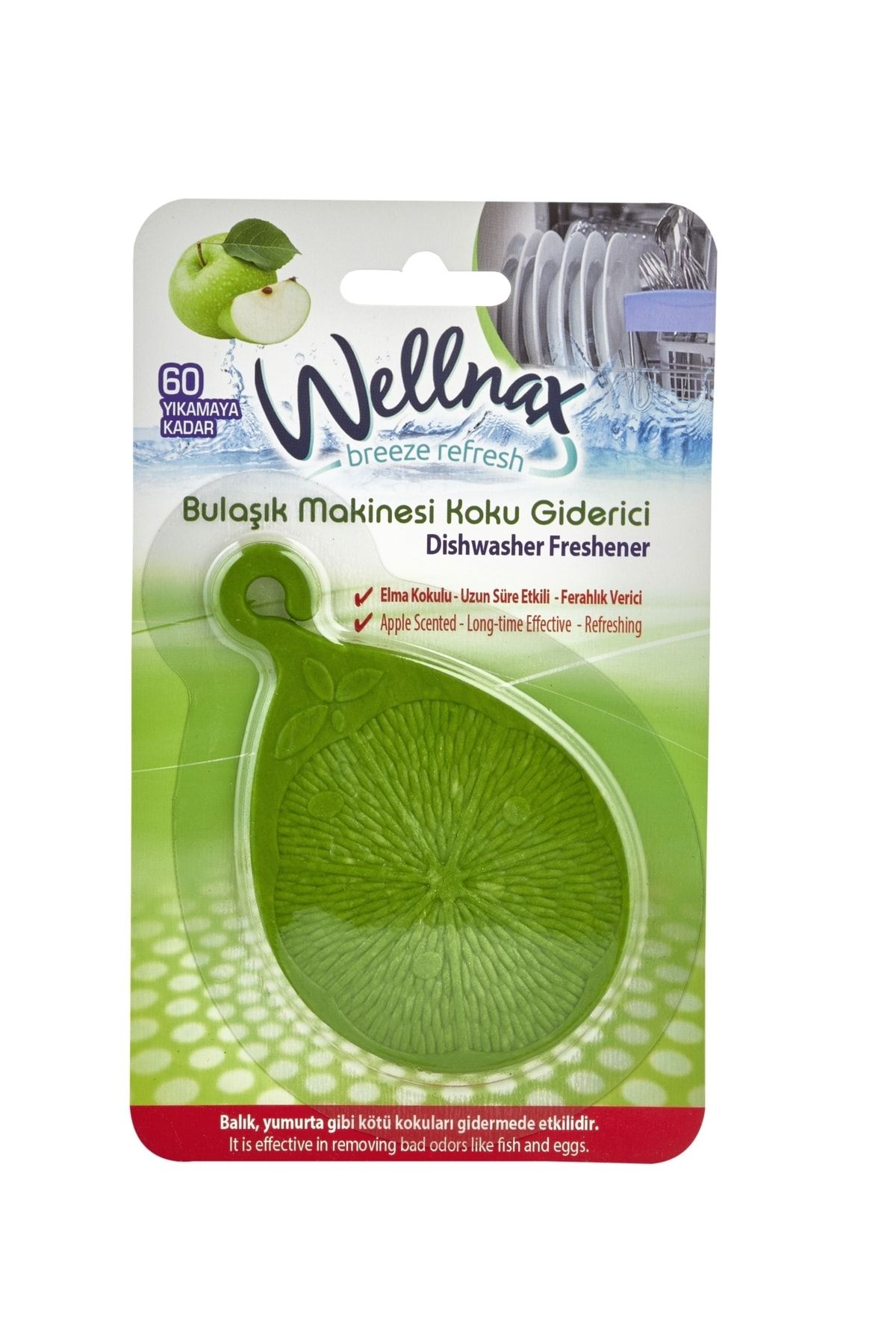 Wellnax breeze refresh Bulaşık Makinası Koku Giderici Elma Ferahlığı Kokulu X1