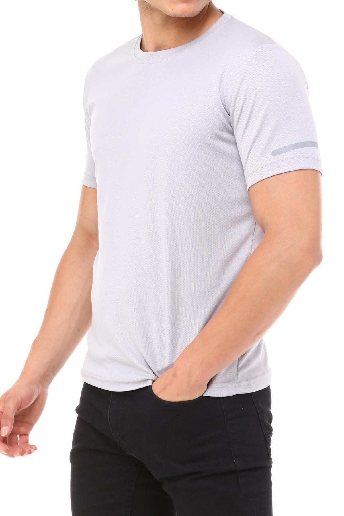 Ghassy Co Erkek Nem Emici Hızlı Kuruma Atletik Teknik Performans T-shirt