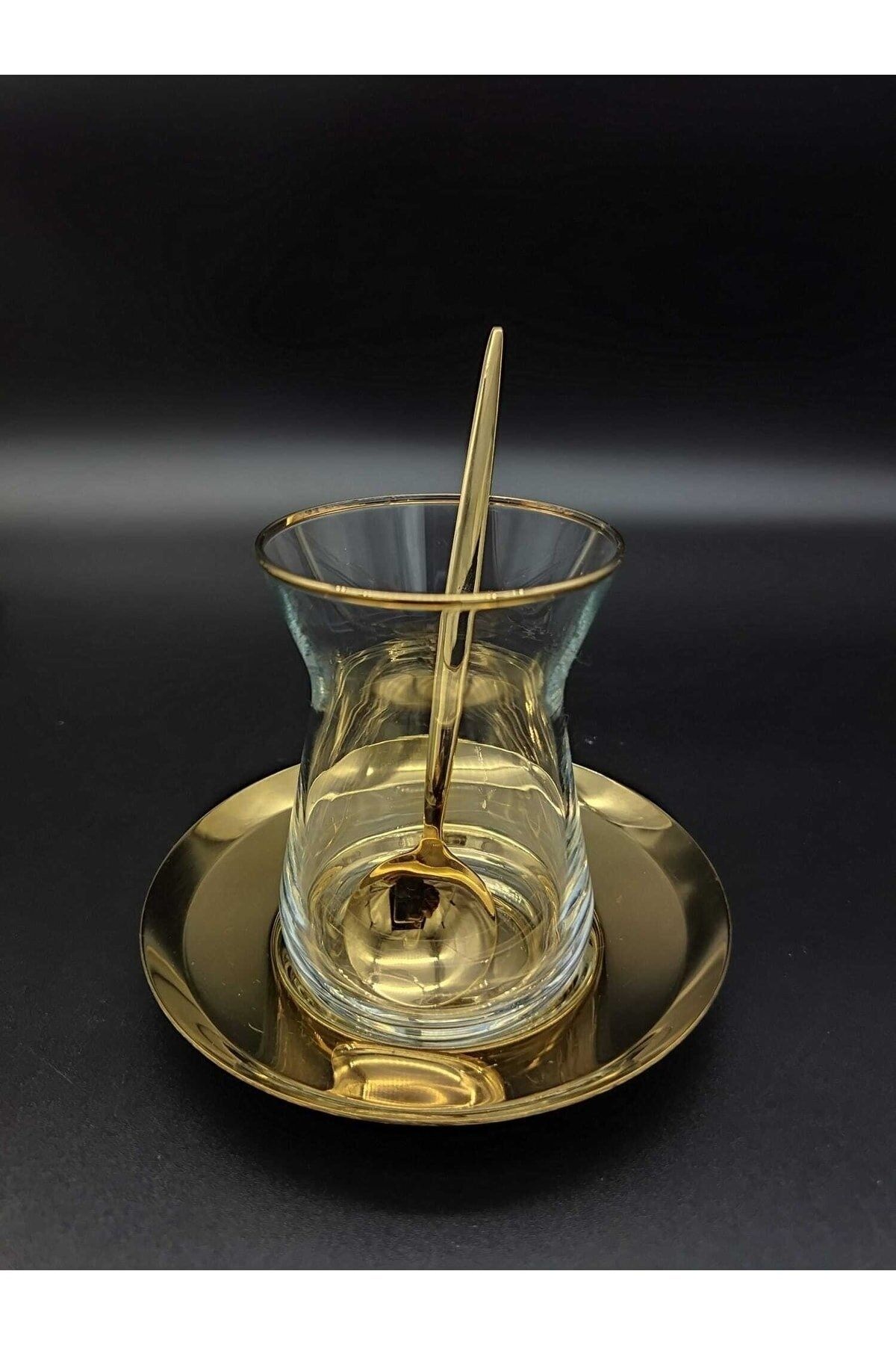BRONDOFF Ikon Titanyum Gold 2 Adet Çay - Kahve Kaşık