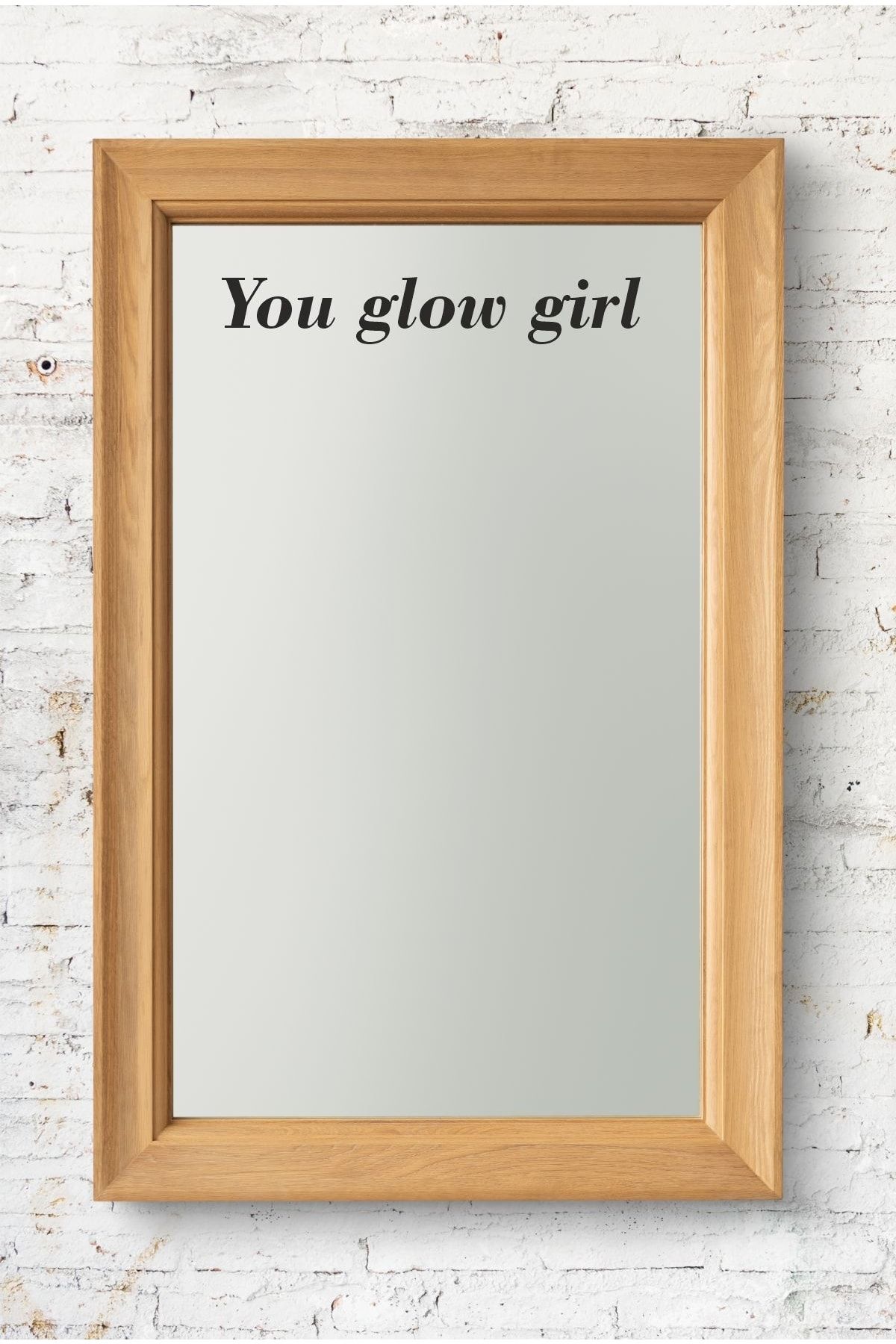 Tasarım Ada'sı You Glow Girl Dekoratif Ayna Sticker