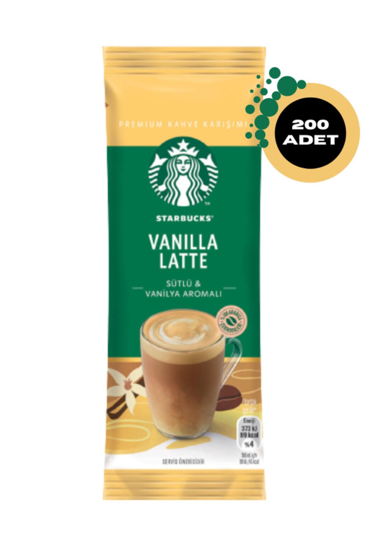 Starbucks Vanilla Latte Premium Kahve Karışımı 21.5 G X 200 Adet