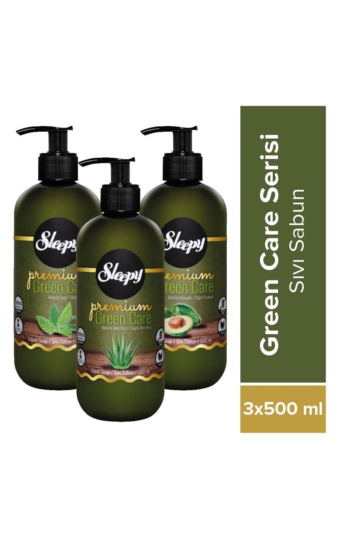 Sleepy Premium Green Care Serisi Sıvı Sabun 3x500 Ml