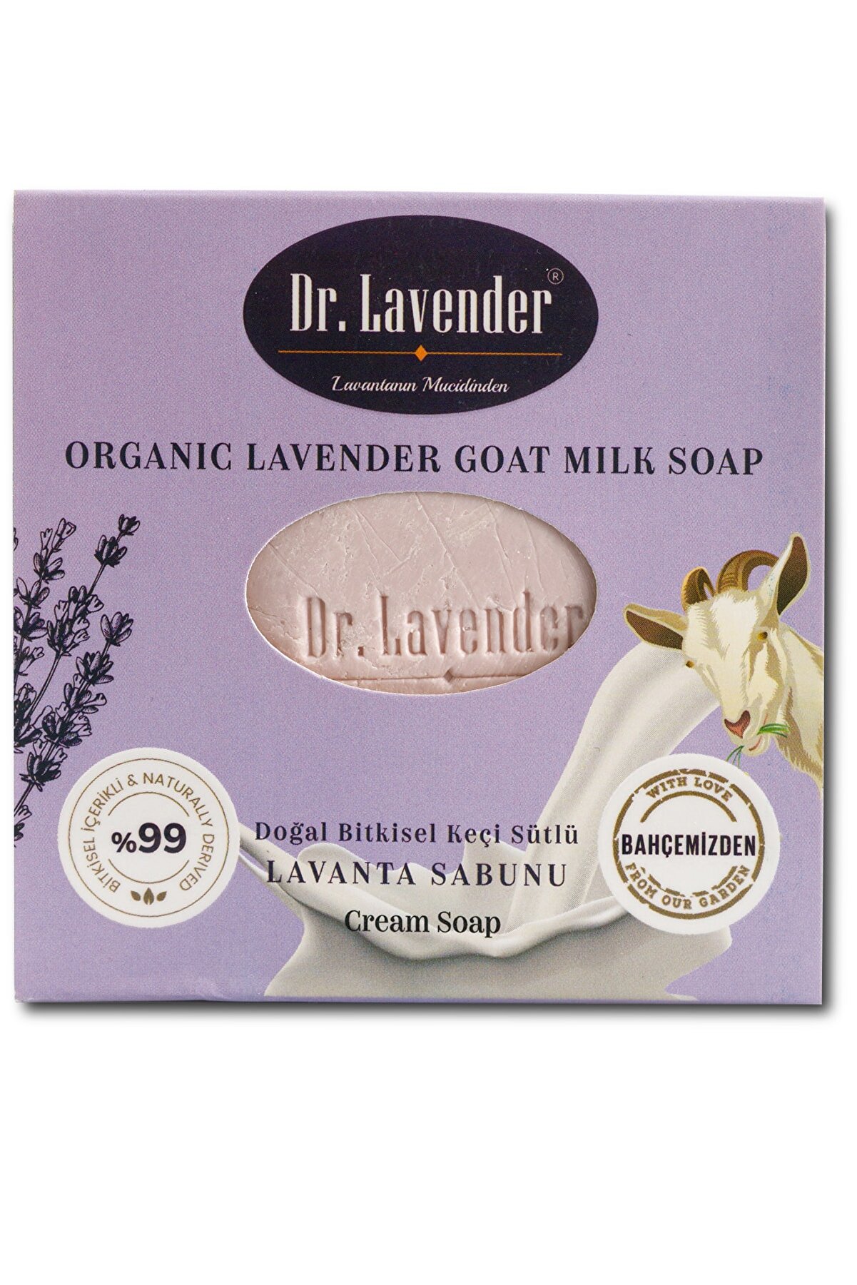 Gallipoli Lavender Bitkisel 100 gr Lavanta Yağlı Keçi Sütü El - Yüz - Vücut Cilt Sabunu