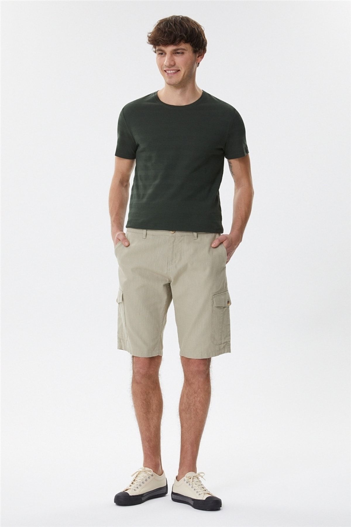 Lee Cooper Man 1 Erkek Şort Bej