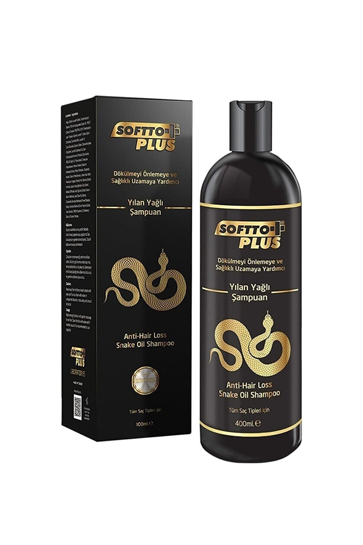Softto Plus Dökülen Saçlar Için Saç Dökülme Önleyici Etkili Yılan Yağlı Süper Şampuan 400.ml.