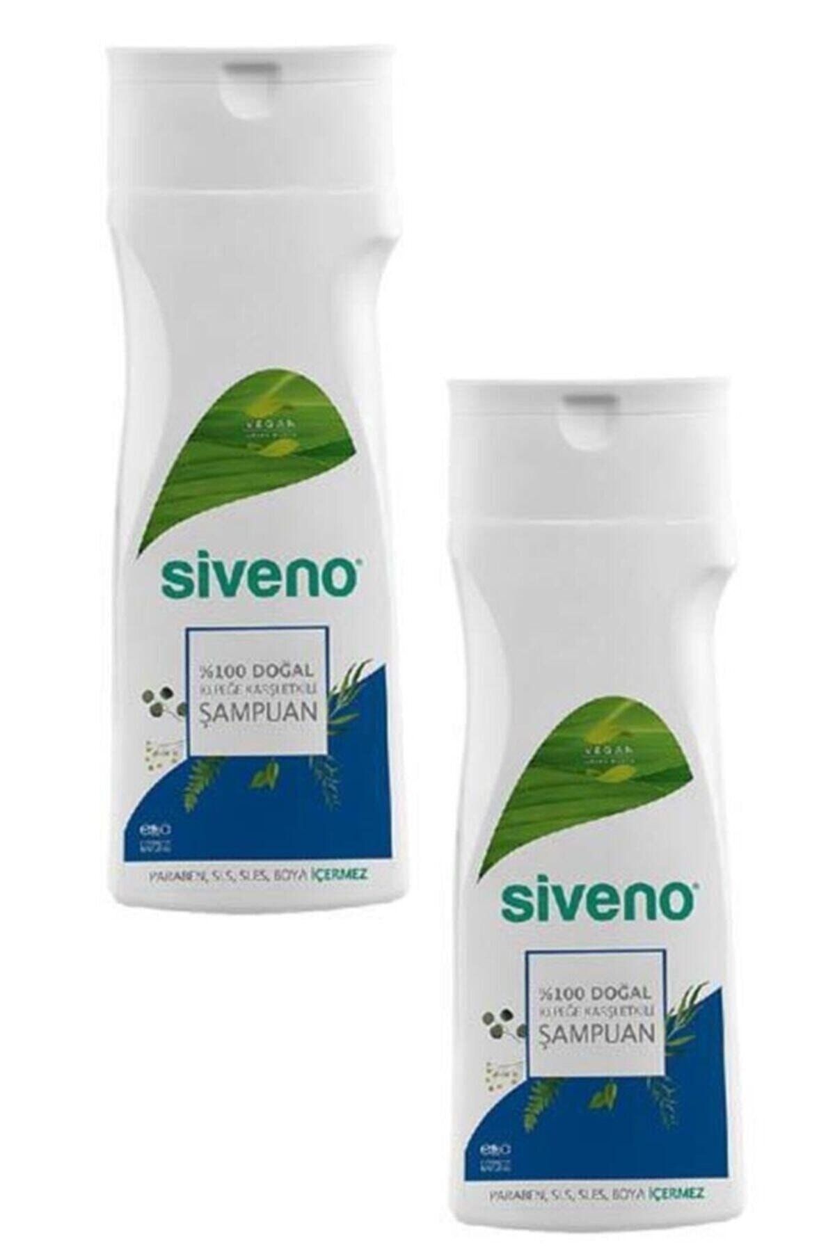 Siveno %100 Doğal Kepeğe Karşı Etkili Şampuan Yağlı Saçlar Çay Ağacı Keklik Üzümü 300 ml X 2 Adet