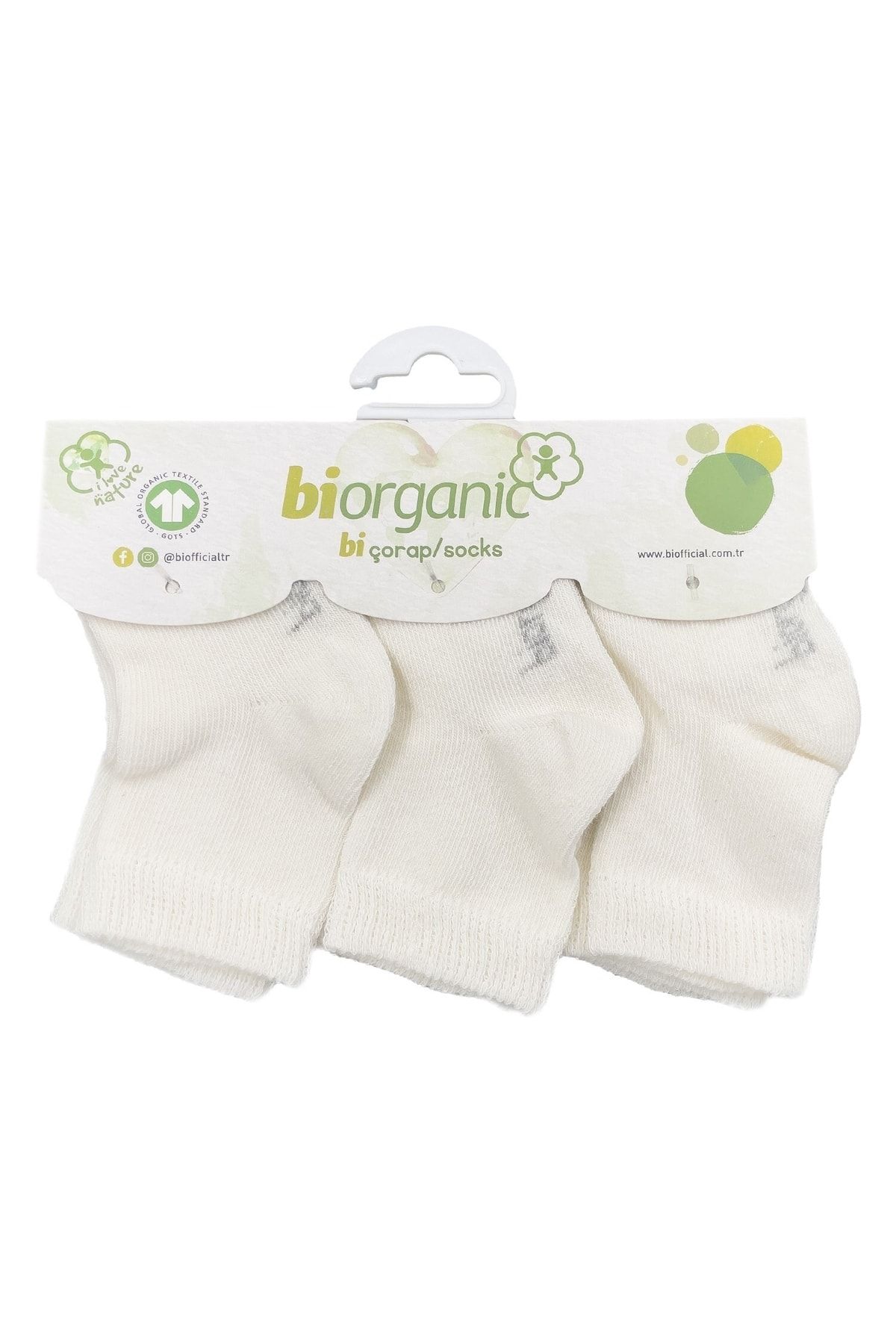 Biorganic 3'lü Düz Çorap 68432
