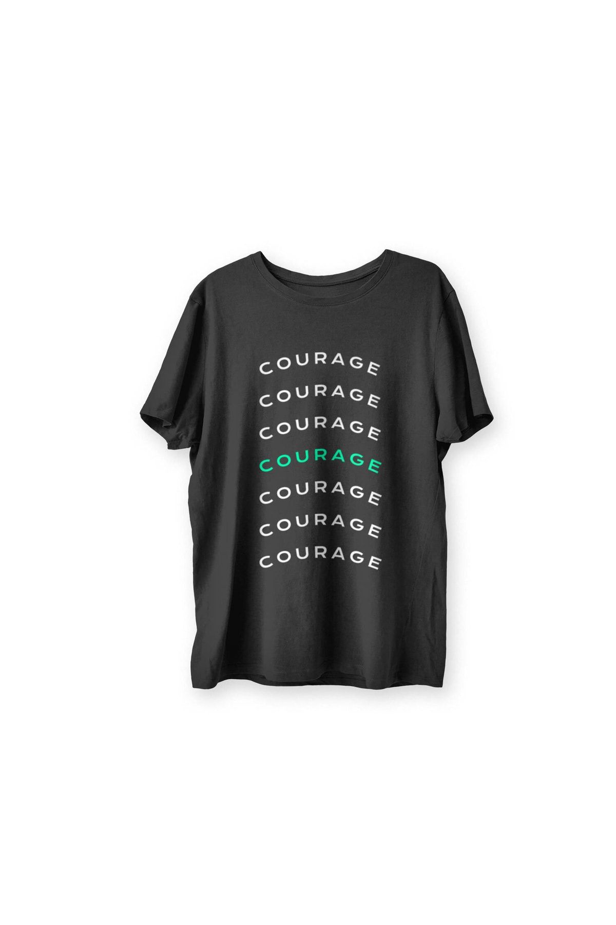 Renkli Garaj Courage Siyah T-shirt
