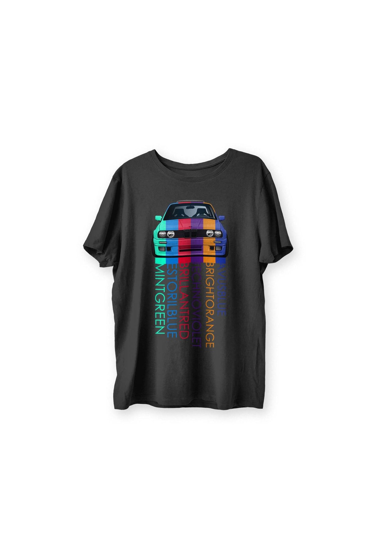 Renkli Garaj Colorbmw Siyah  T-Shirt