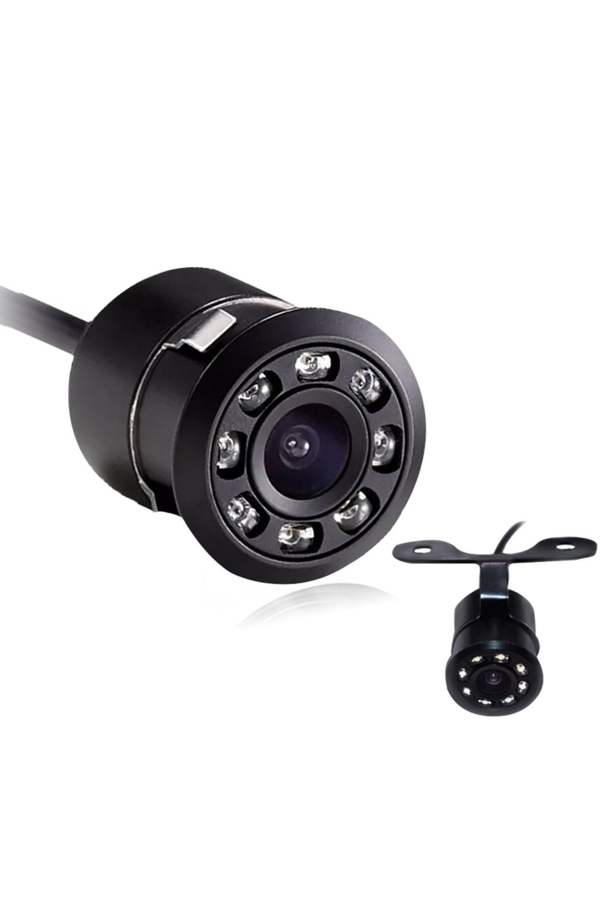 Genel Markalar Araba Geri Görüş Kamerası 8 Adet Kızılötesi Ledli Gece Görüşlü Mesafe Çizgili Uyumlu Park Kamera