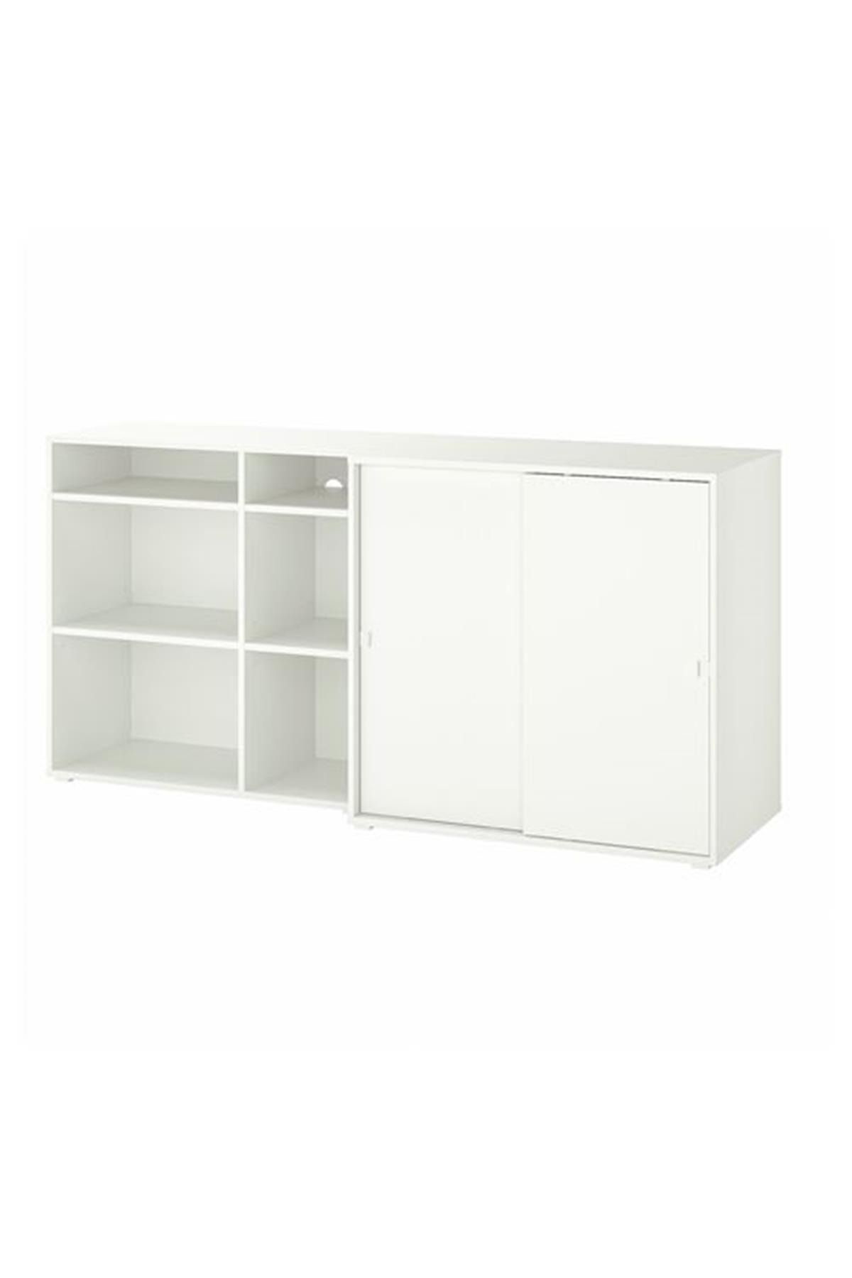 IKEA /vıhals Beyaz Saklama Ünitesi 190x47x90cm