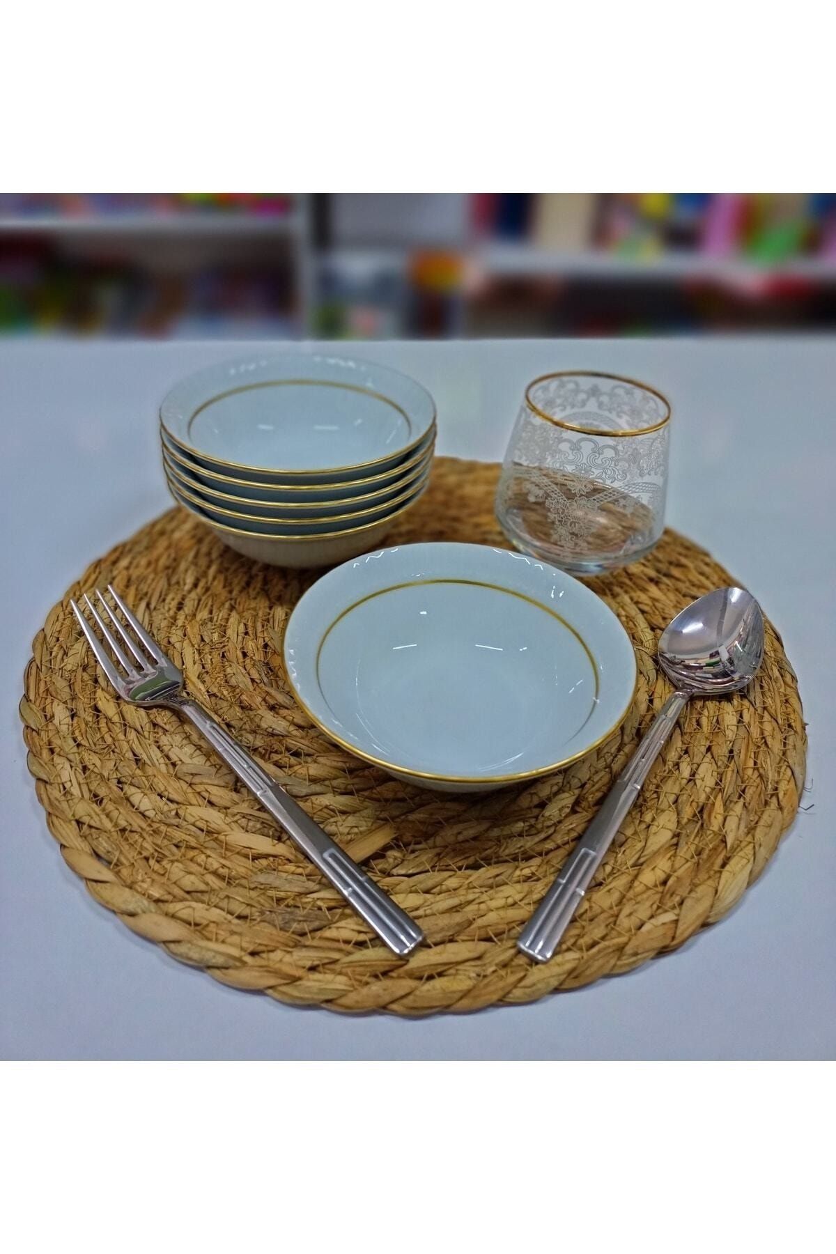 Güral Porselen Güral Mat Yaldızlı Kase 6 Lı