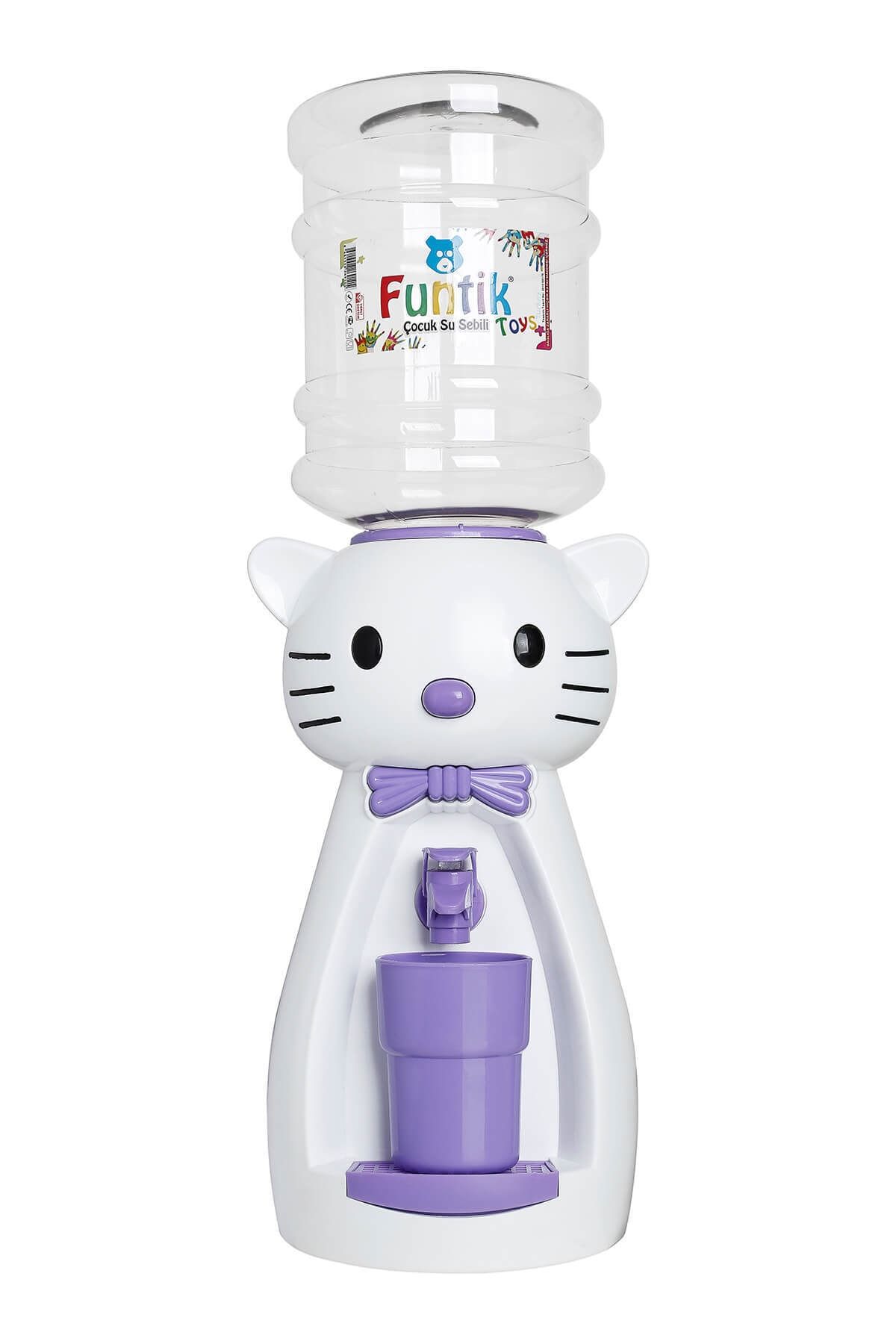 Funtik Toys Funtik Kedi Konsepti Mor Çocuk Su Sebili