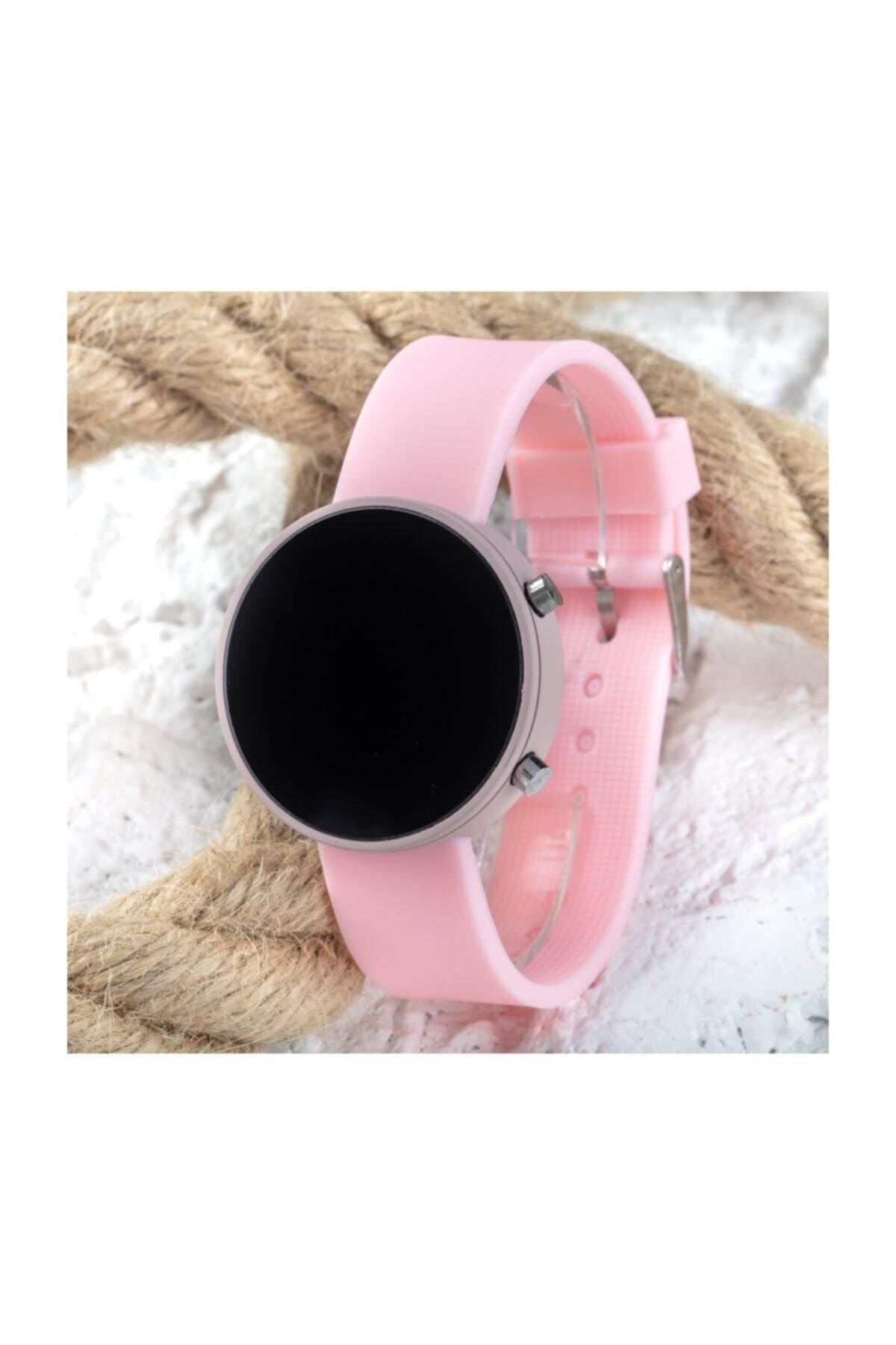 Spectrum Toz Pembe Renk Led Watch Dijital Yetişkin Kız Çocuk Silikon Kol Saati St-303560