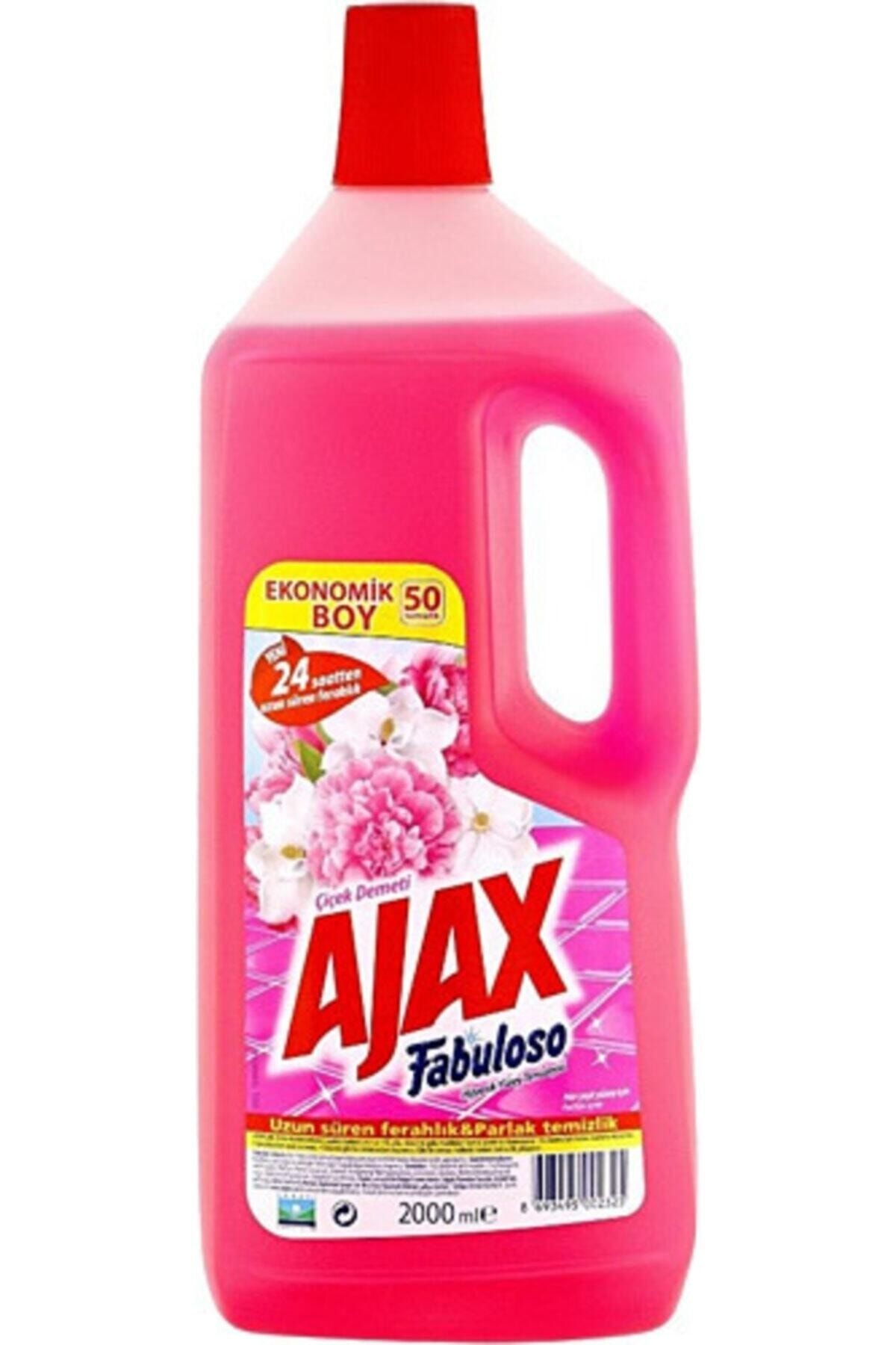Ajax Fabuloso Yüzey Temizleyici Çiçek Demeti 2000 ml 6 Adet Fabuloso 2 kg Çiçek
