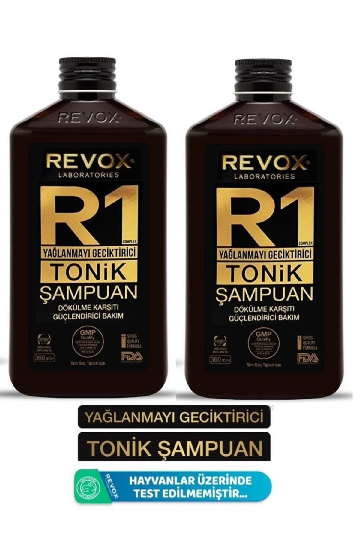 Revox Yağlanmayı Tonik Şampuan 2'li 360 ml