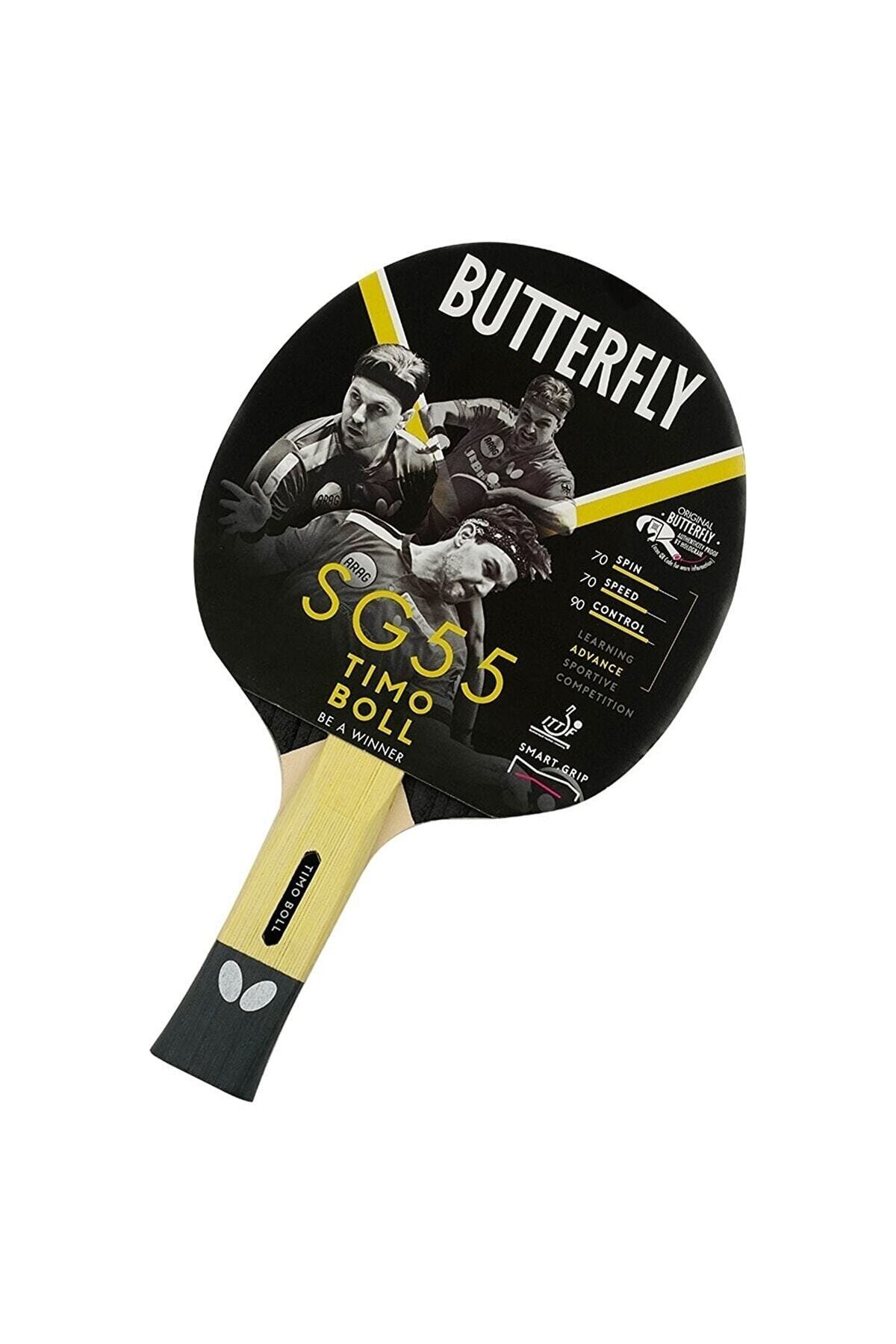 BUTTERFLY Butterly Tt-bat Tımo Boll Sg55 P.p. Raket Renkli Unisex Masa Tenisi Raketi