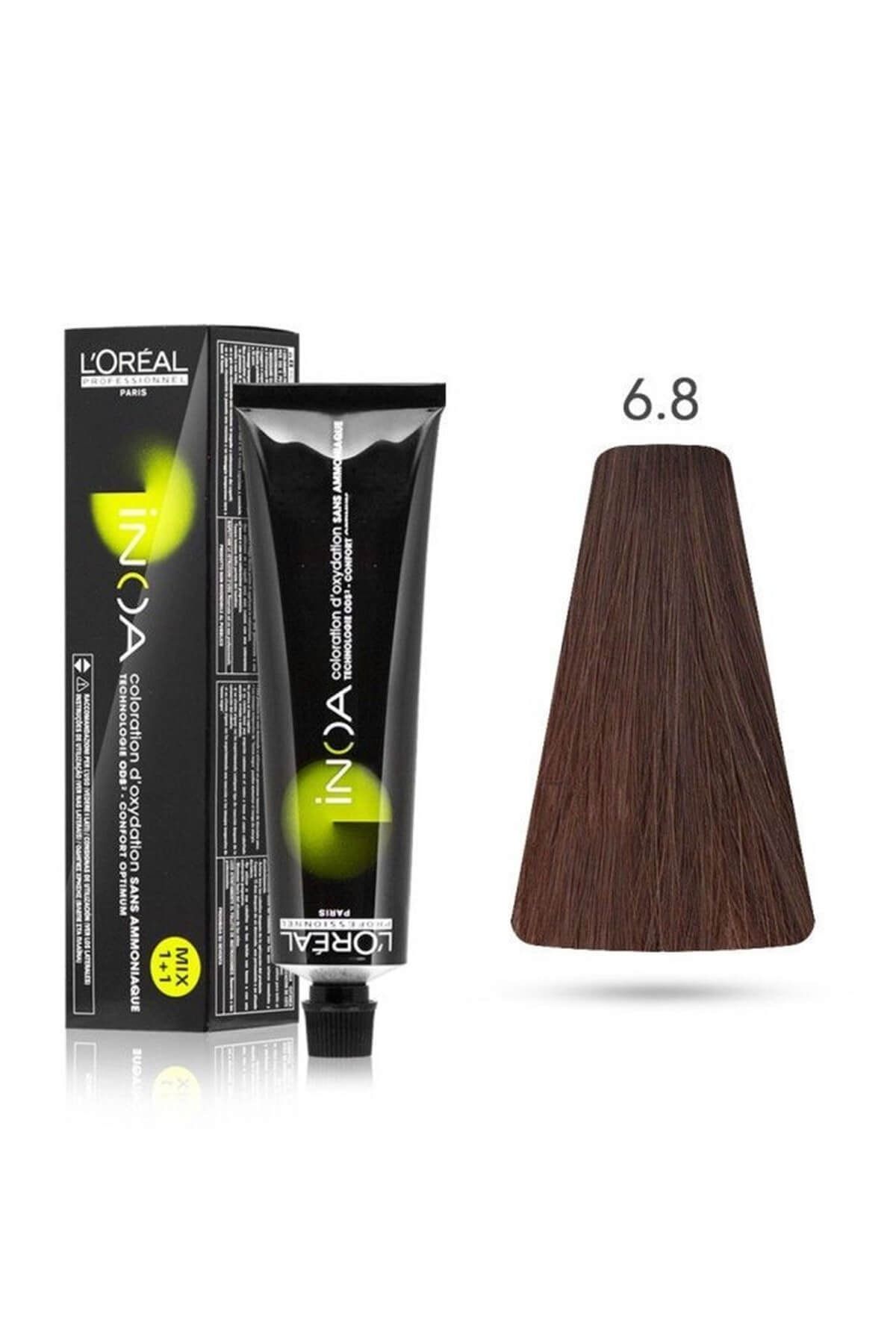 L'oreal Professionnel Süper Kalıcı Amonyak&oksidan Içermeyen Saç Boyası 6.8 Orta Çikolata Kahve 60ml