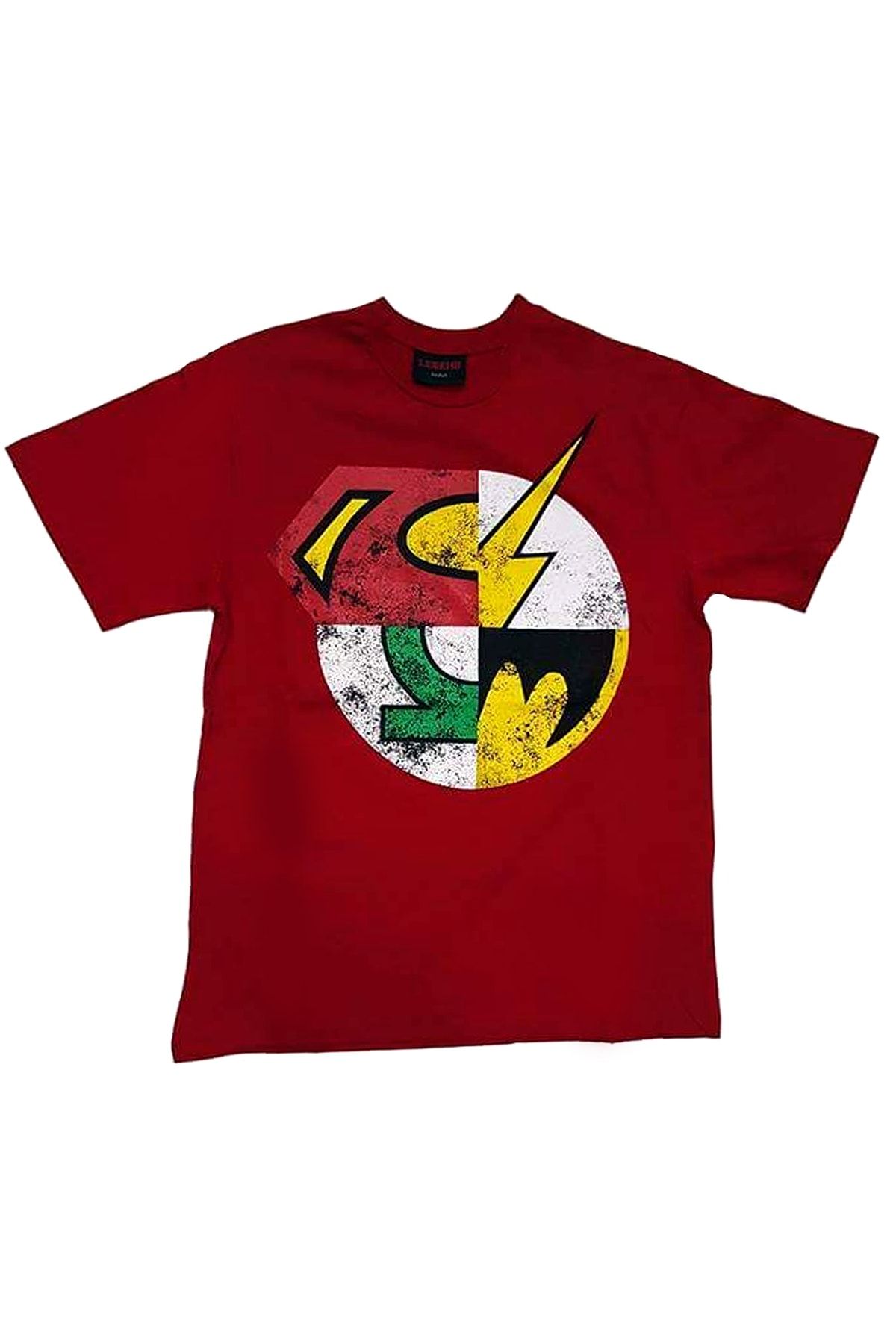 Superman Super Heroes Logo Kırmizi T-shirt