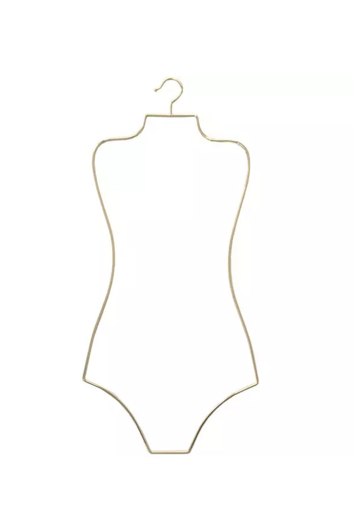 Orientalis Metal Vücut Formlu Bikini Mayo Askısı Gold Altın Renk
