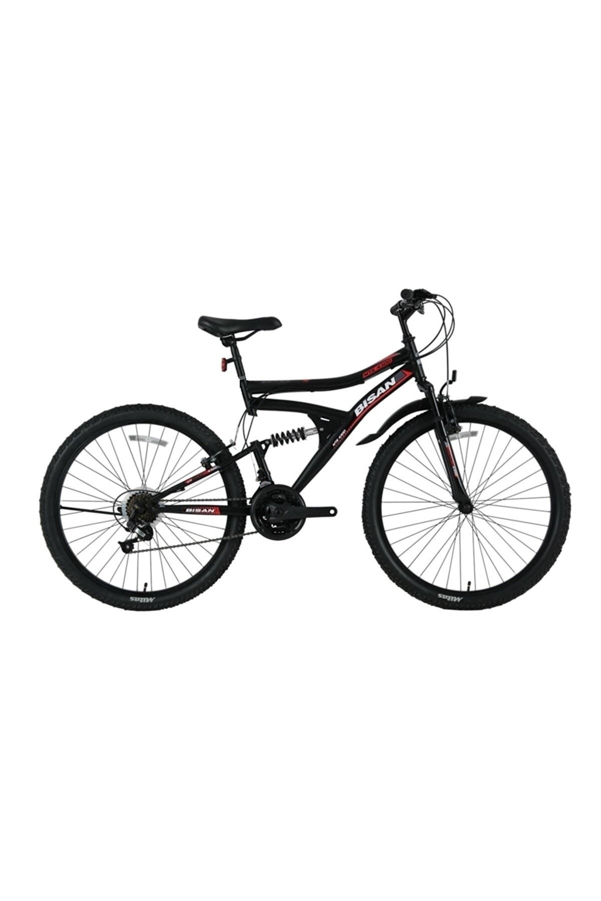 Bisan Mts 4300 26 Jant 40 Cm ( 16 - 17 Kadro ) Bisiklet (mat Siyah - Kırmızı )