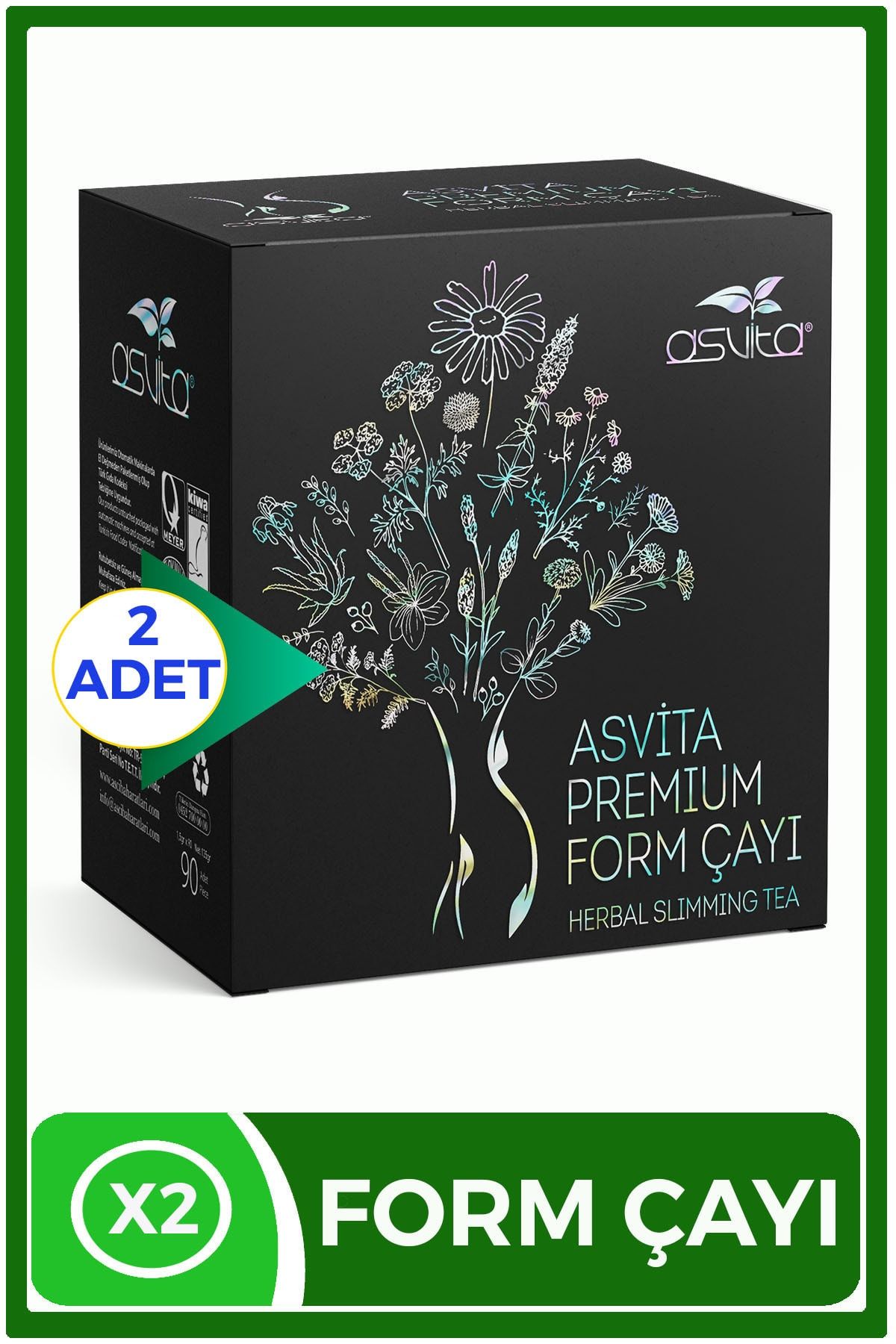 ASVİTA Asvita Form Çayı Premium Kalite 2x90 Süzen Poşet