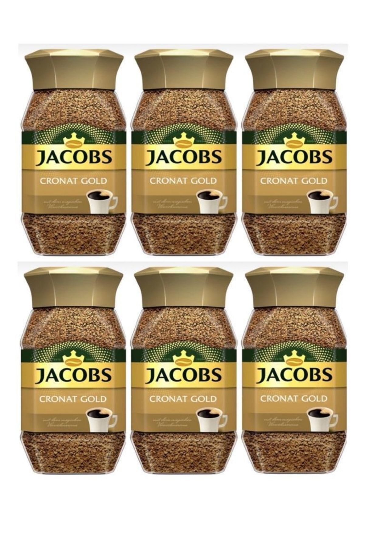 Jacobs Cronat Gold Kavanoz Hazır Kahve 100g X 6 Adet