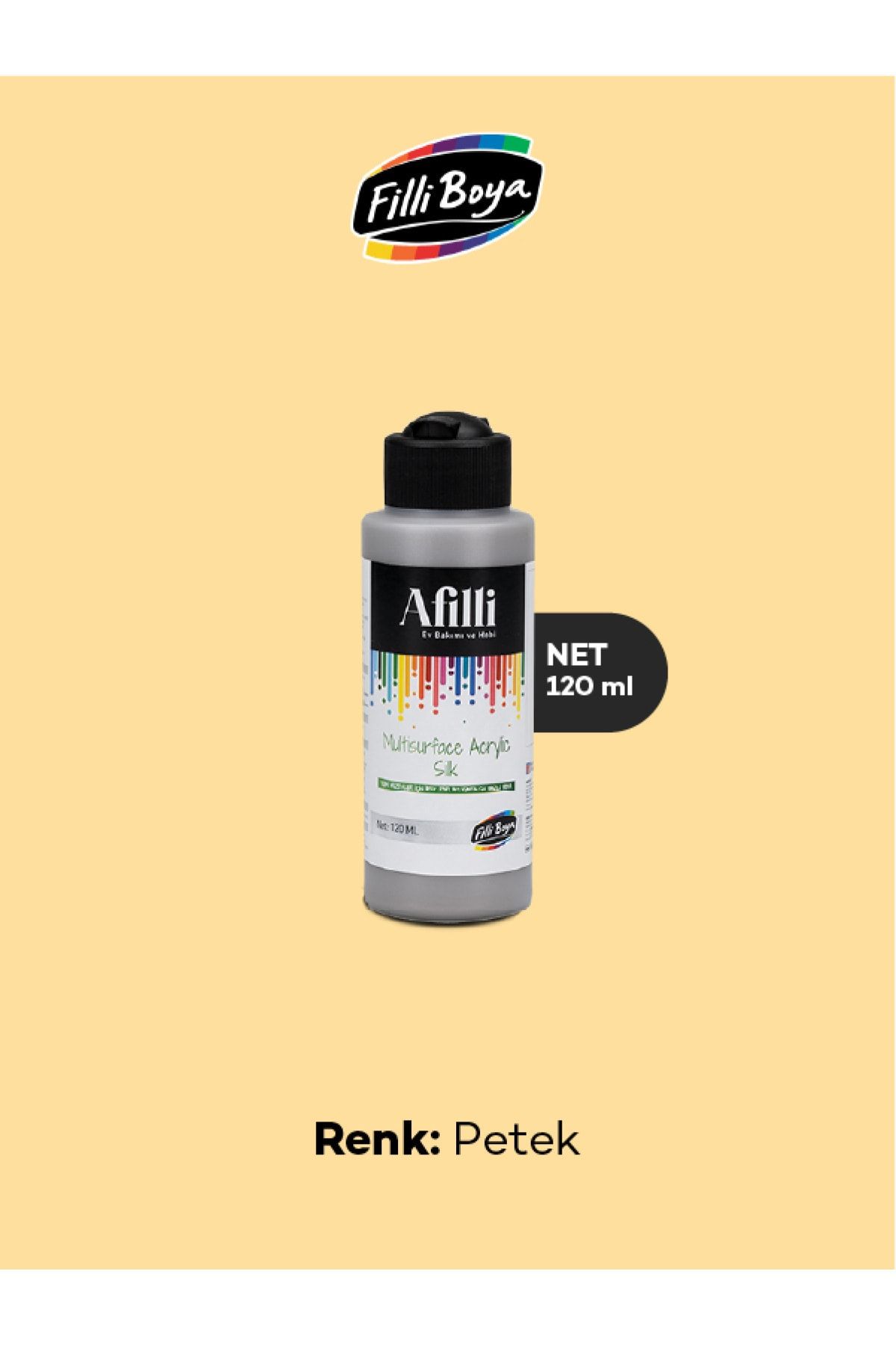 Filli Boya Afilli Multisurface Akrilik Ipeksi Mat 120 ml Petek