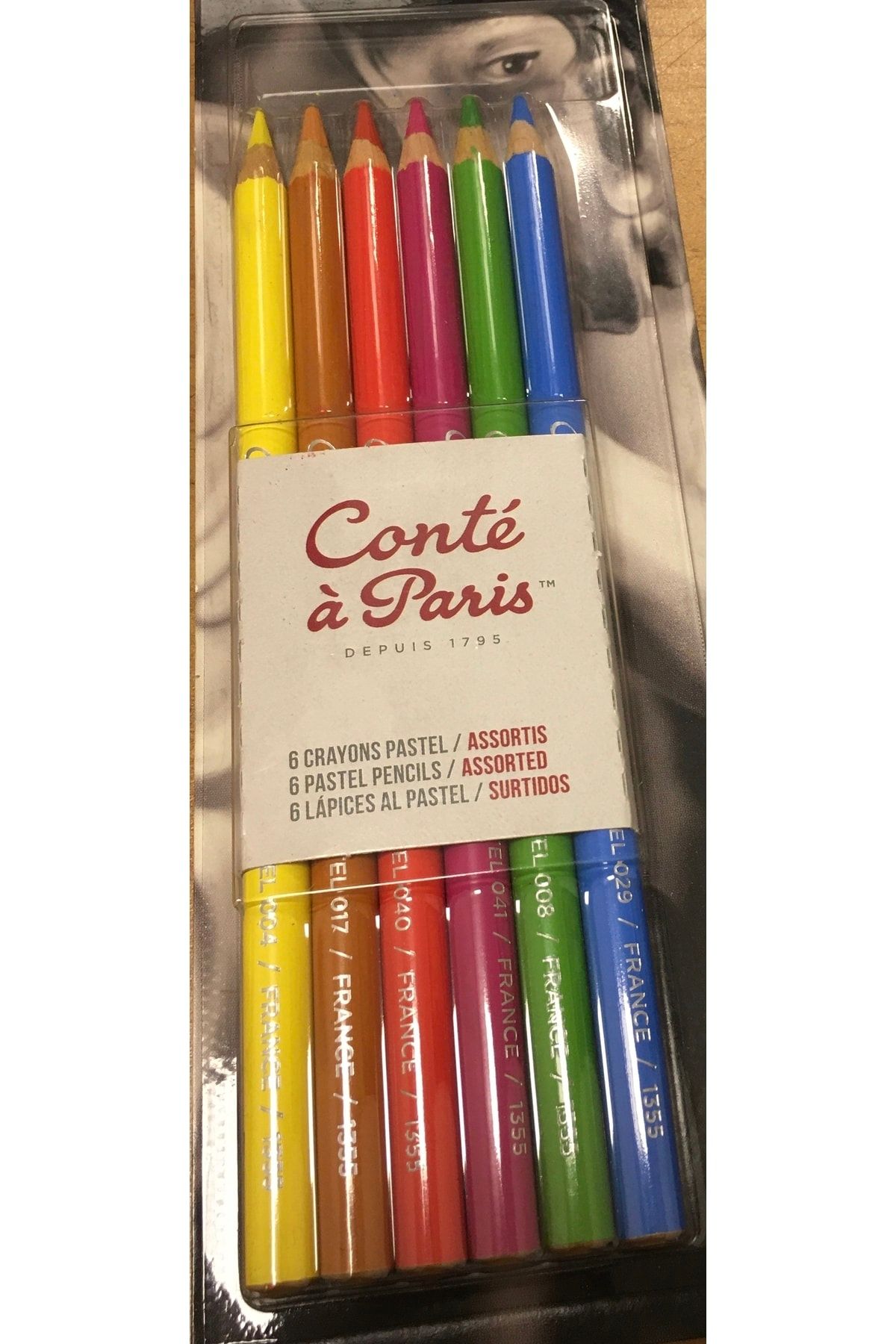 Conte a Paris Pastel Kalemleri 6'lı Karışık Renkler N:50114