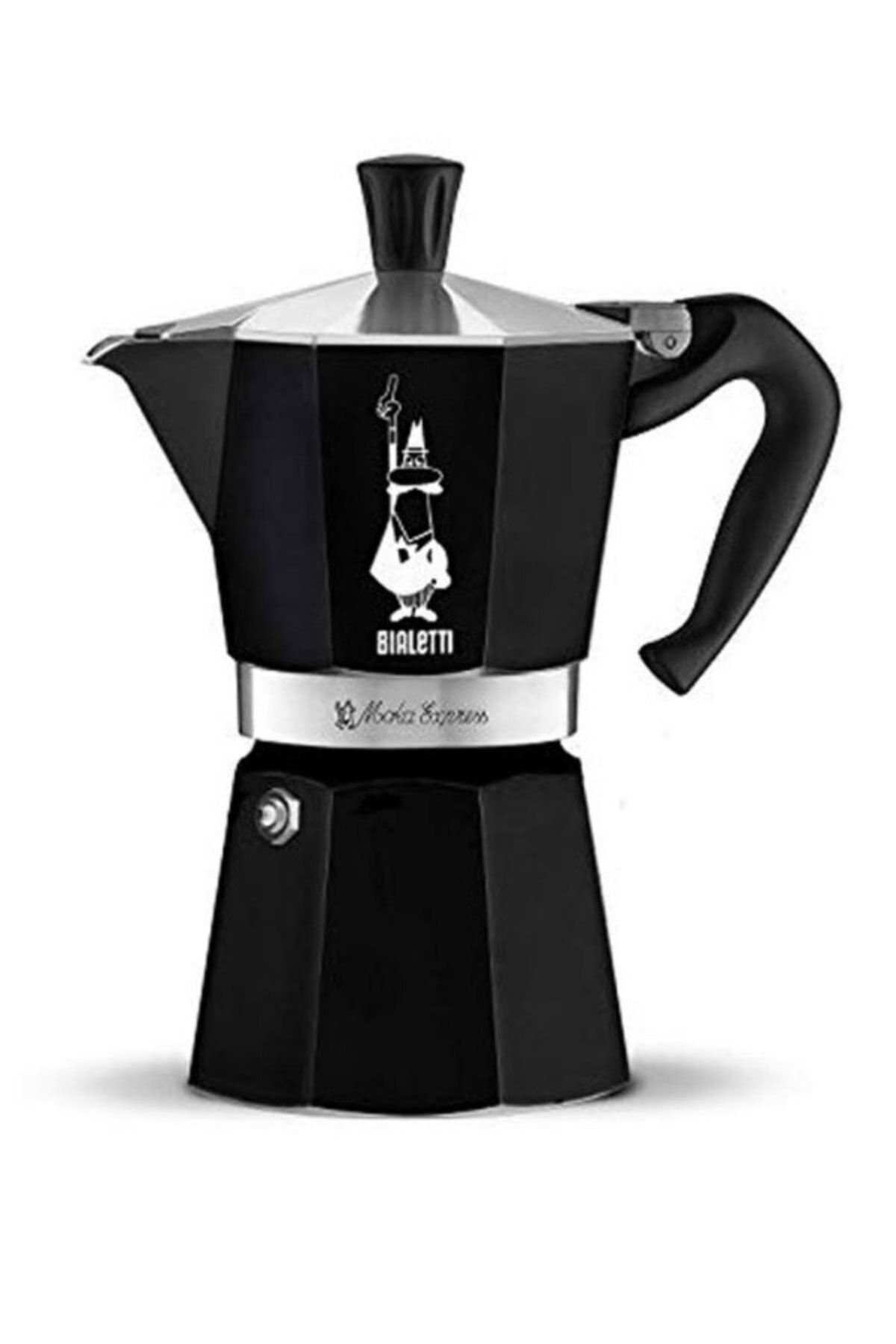 Bialetti Durnes - Moka Express Siyah 6 Cup / Moka Pot