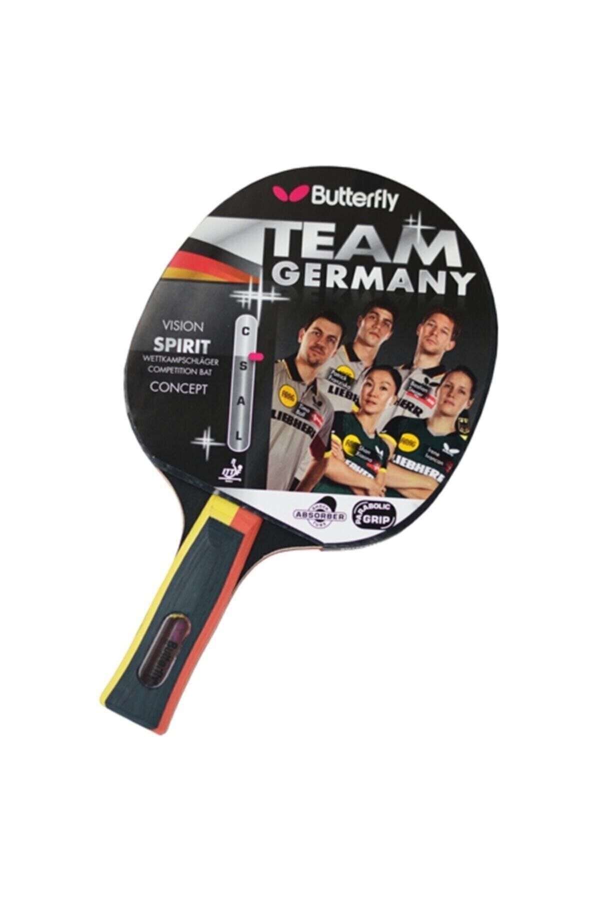 BUTTERFLY Team Germany Spırıt P.p.raket Renkli Unisex Masa Tenisi Raketi