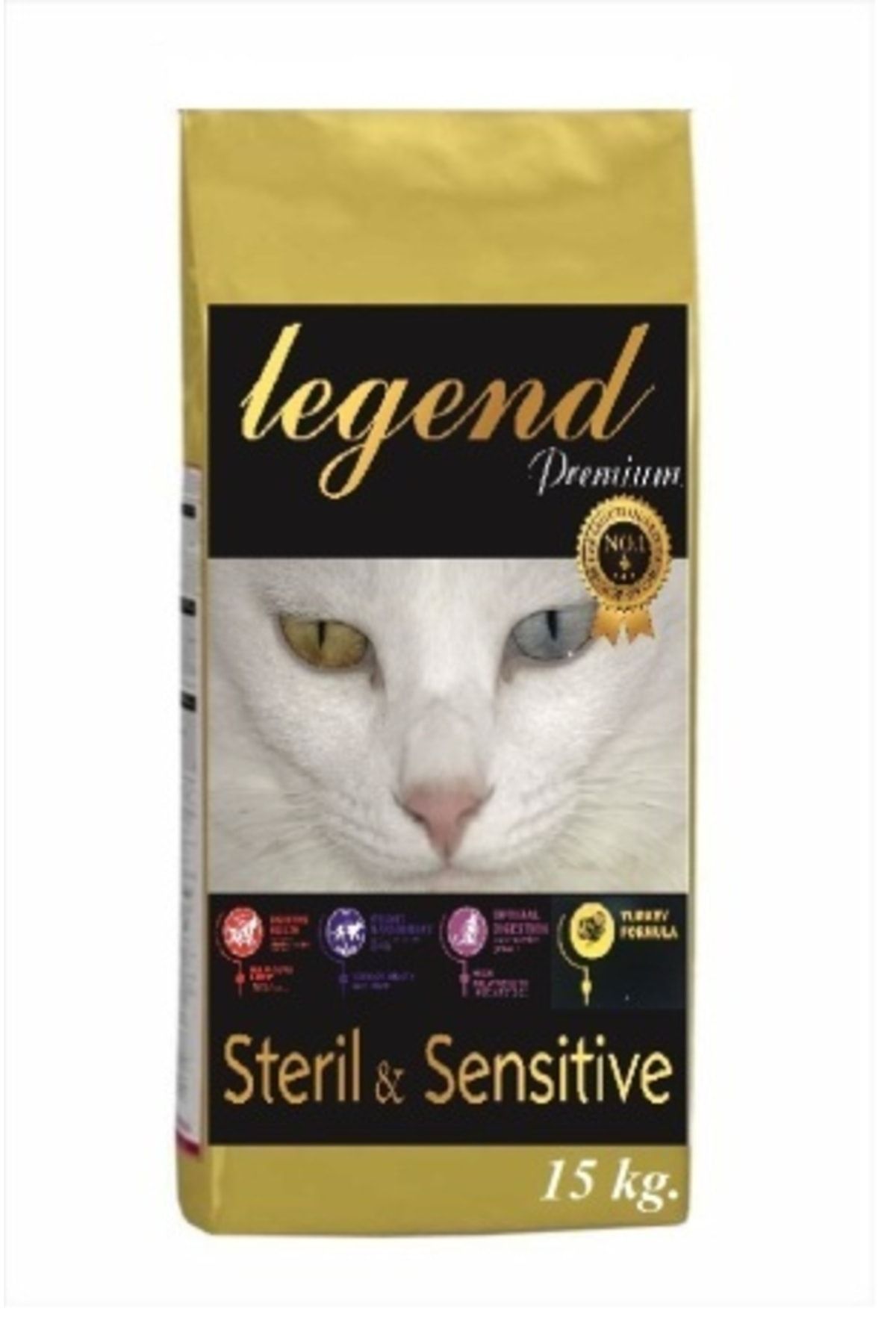 Legend Sterilised Turkey 15 Kg Hindi Etli Ve Tavuklu Kısırlaştırılmış Yetişkin Kedi Maması 15 Kg
