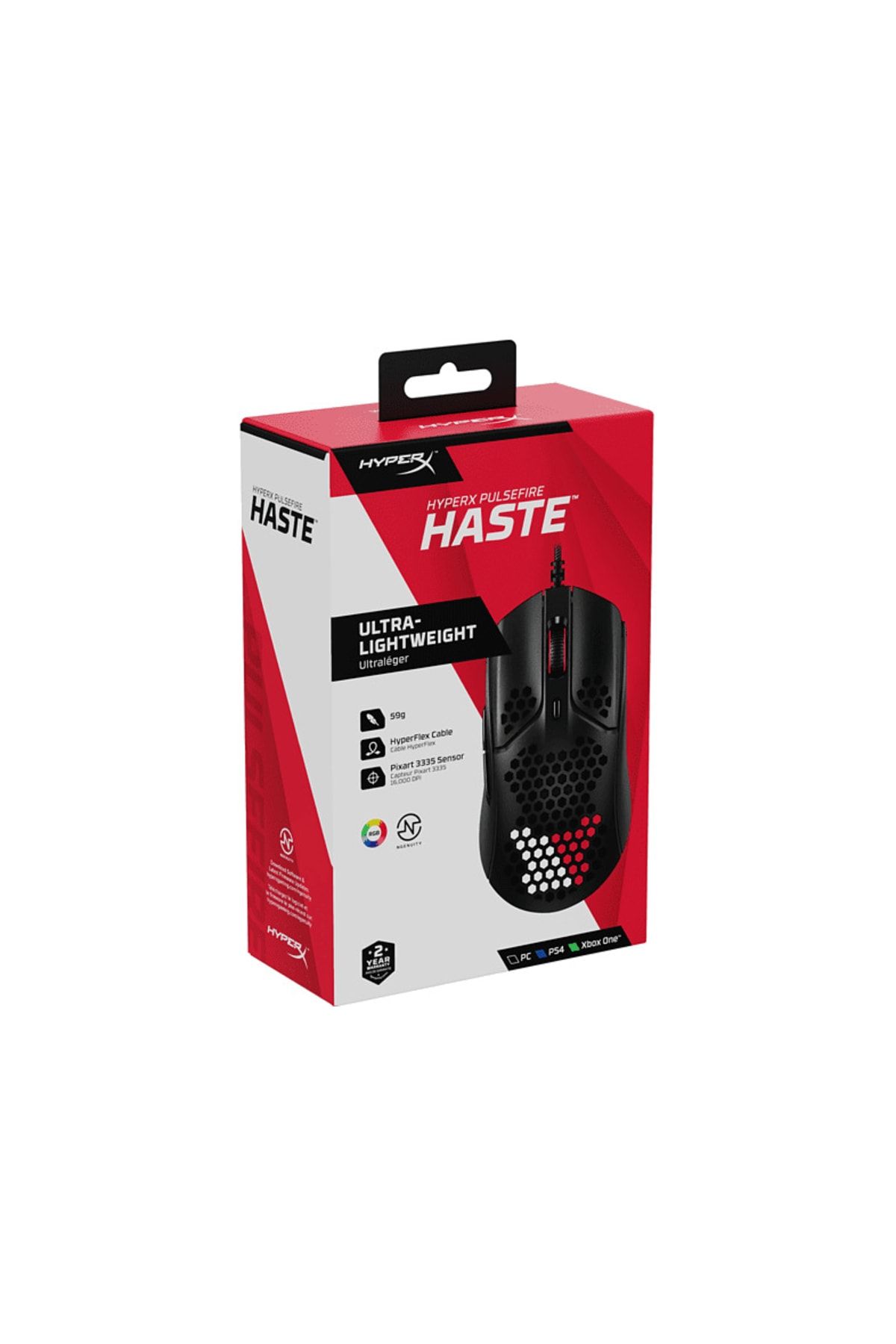 HyperX Pulsefire Haste Blk Hmsh1-a-bk/g Kablolu Mouse Siyah