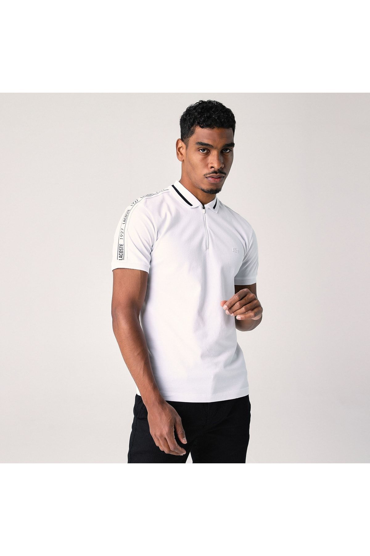 Lacoste Erkek Regular Fit Baskılı Beyaz Polo PH0241