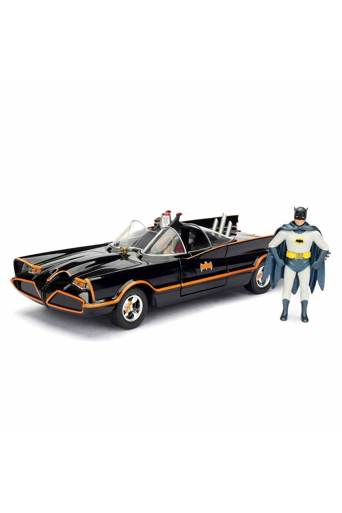 Genel Markalar 1:24 Batman Classic Tv Series 1966 Batmobile Araba Ve Figür (batman Ve Robin)